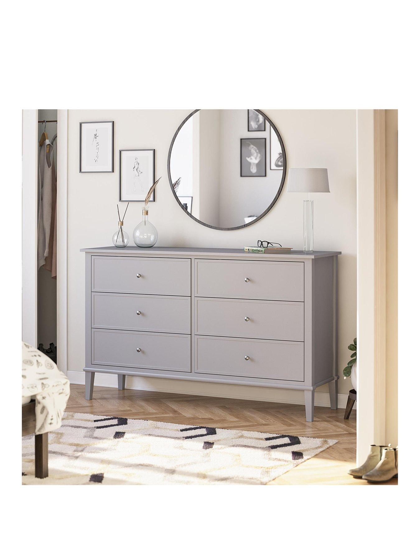 Image 3 of 7 of Dorel Home Franklin 6 Drawer Dresser Grey