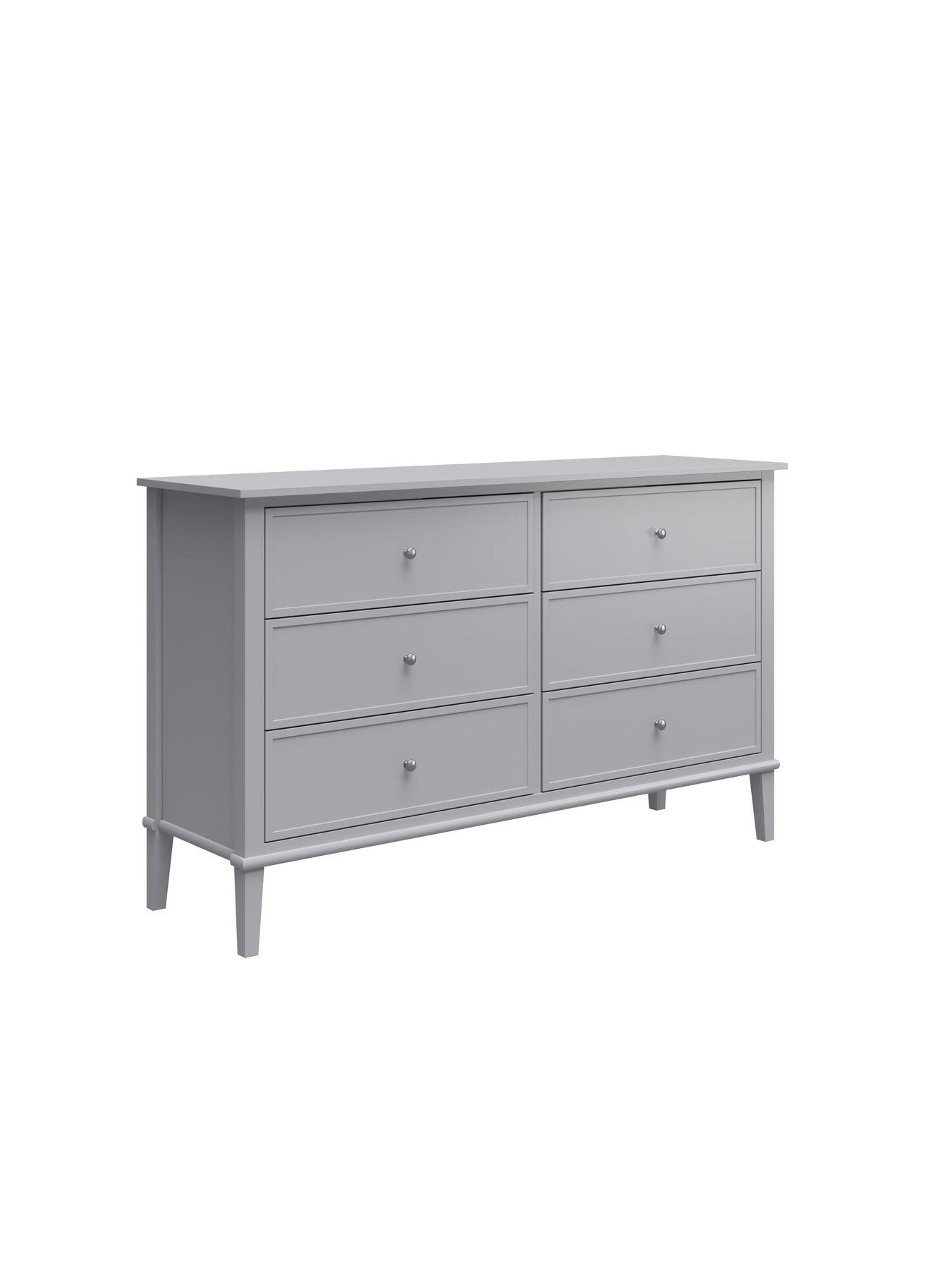 Image 4 of 7 of Dorel Home Franklin 6 Drawer Dresser Grey