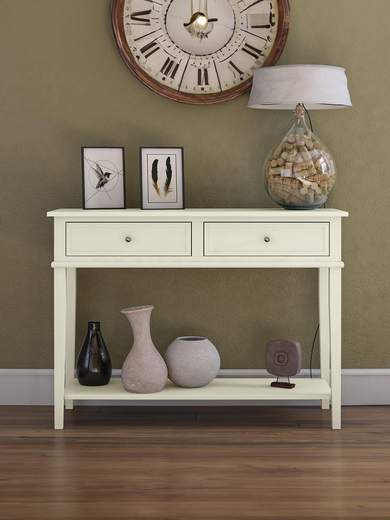 Dorel Home Franklin Console Table Table White