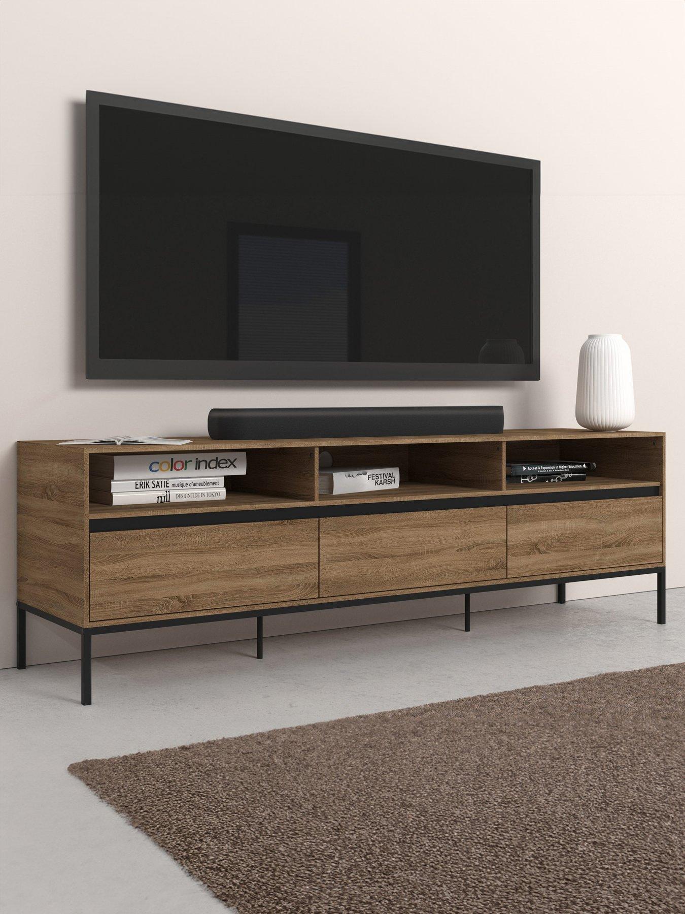 Dorel Home Bari Tv Stand With 3 Drawers