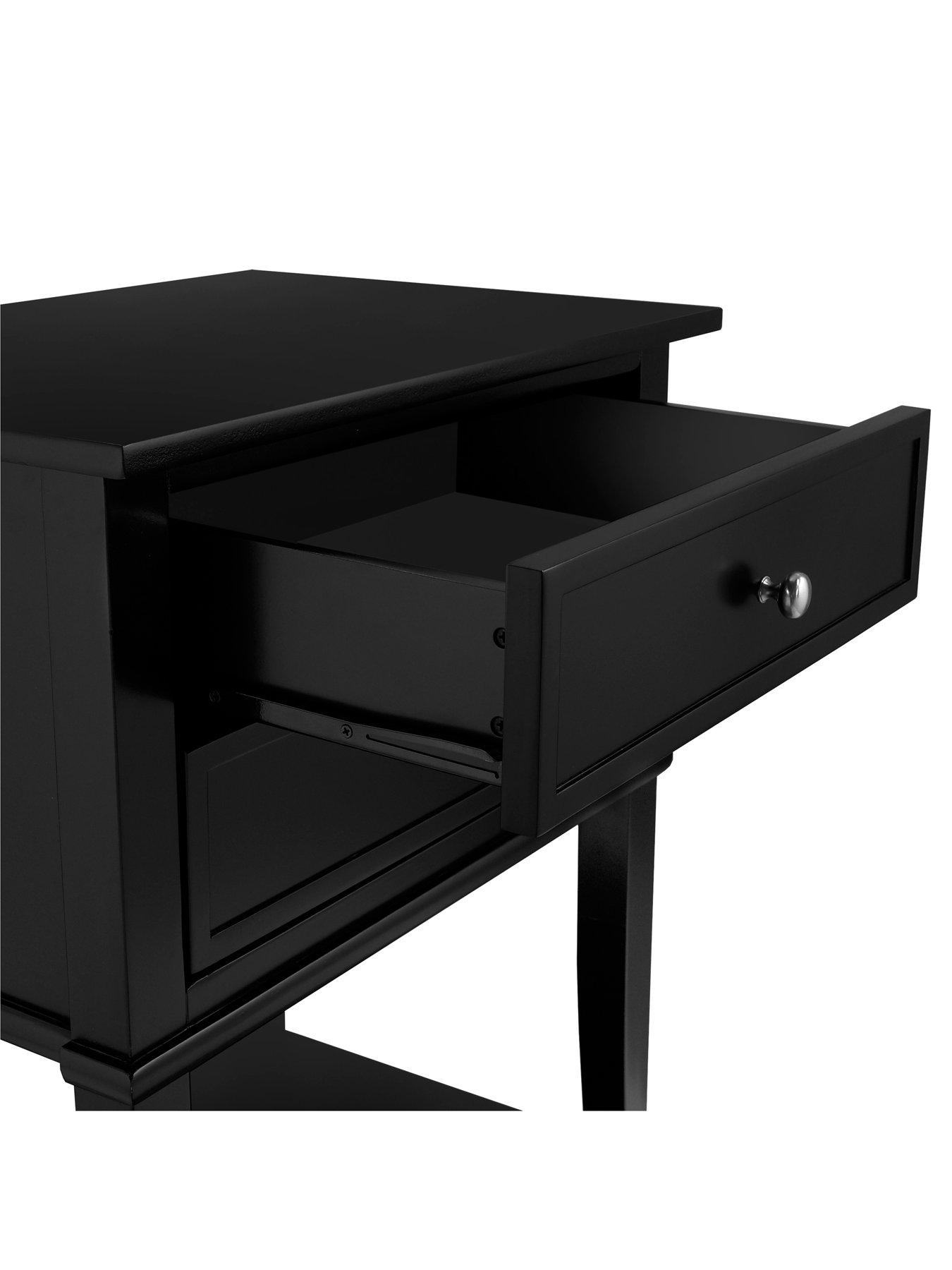 Dorel Home Franklin Accent Table With 2 Drawers Black | Very