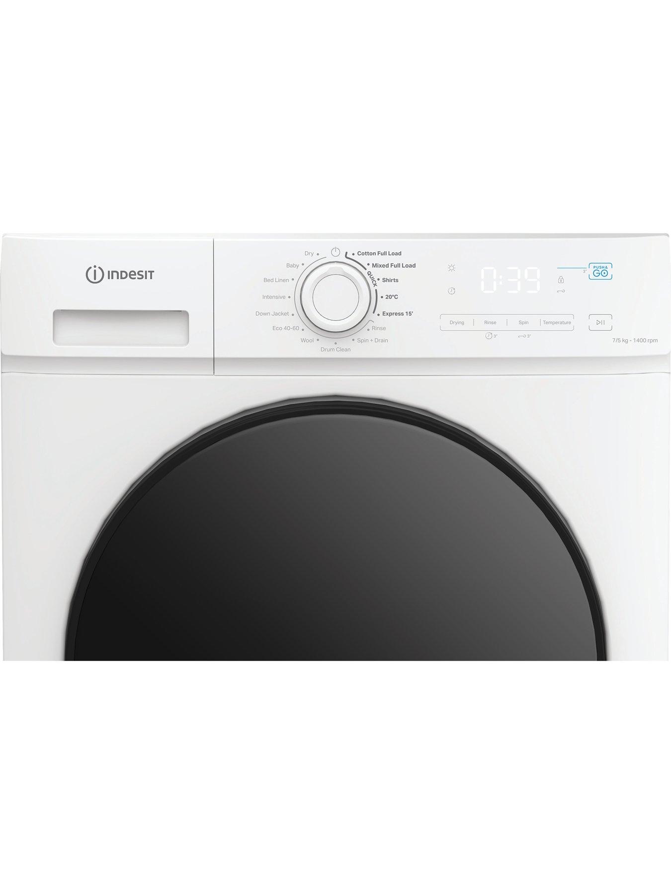 Image 3 of 5 of Indesit My Time IDMA 75624 MY TIME UK Washer Dryer with steam - White - A/D Energy Rating