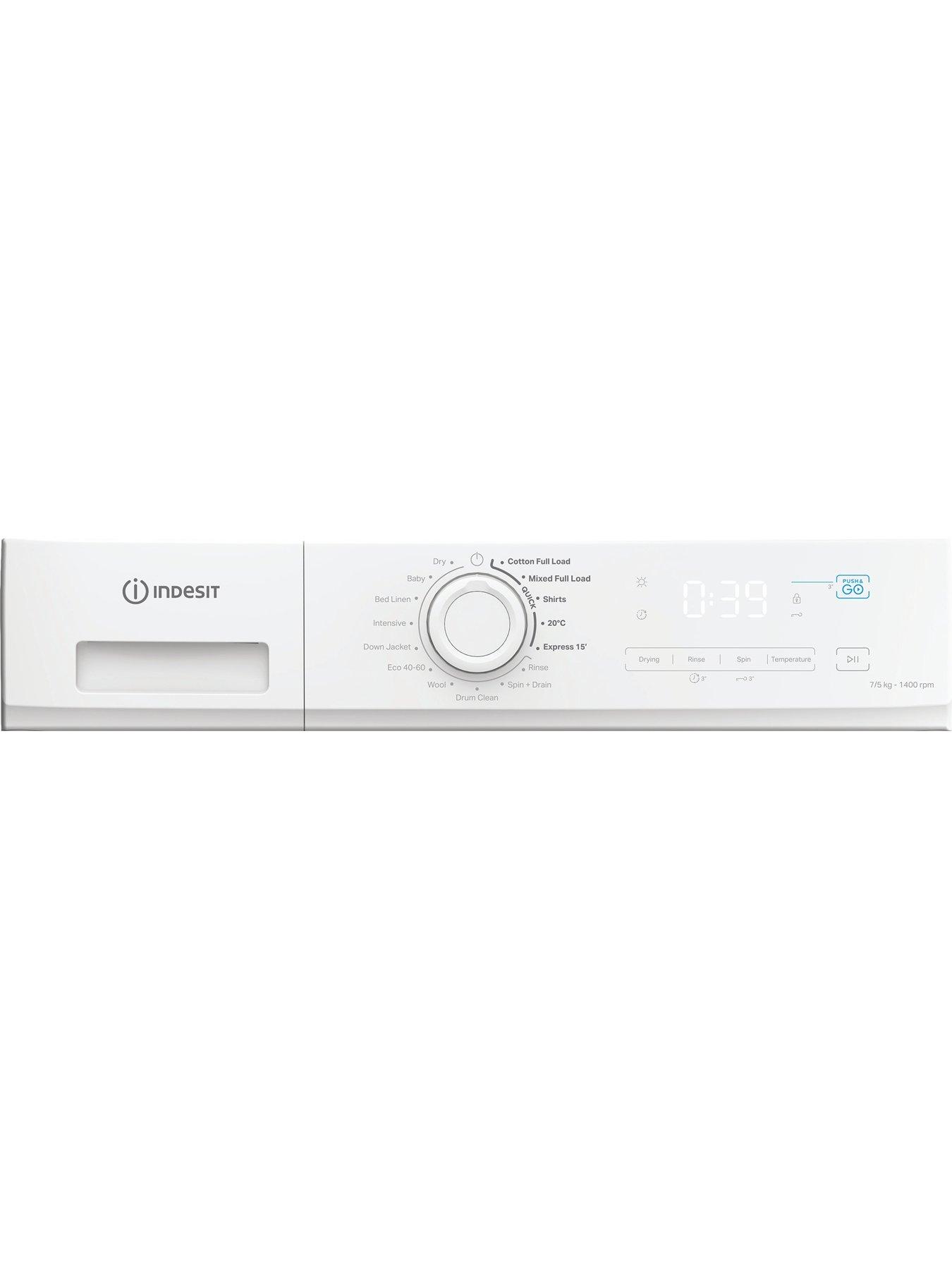 Image 5 of 5 of Indesit My Time IDMA 75624 MY TIME UK Washer Dryer with steam - White - A/D Energy Rating