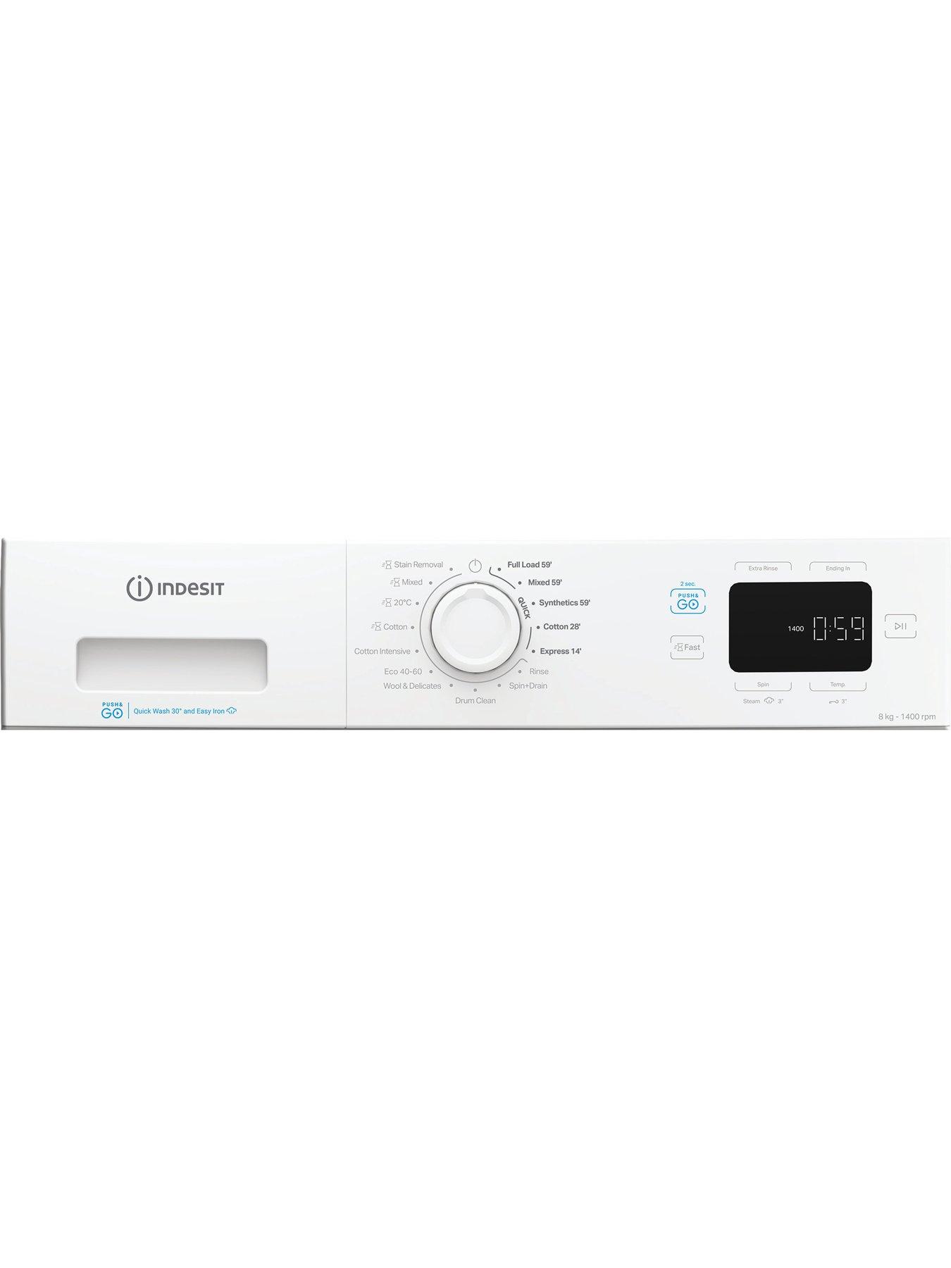 Image 5 of 5 of Indesit Push&amp;Go IP 846 PUSH&amp;GO UK 8KG Washing Machine - White