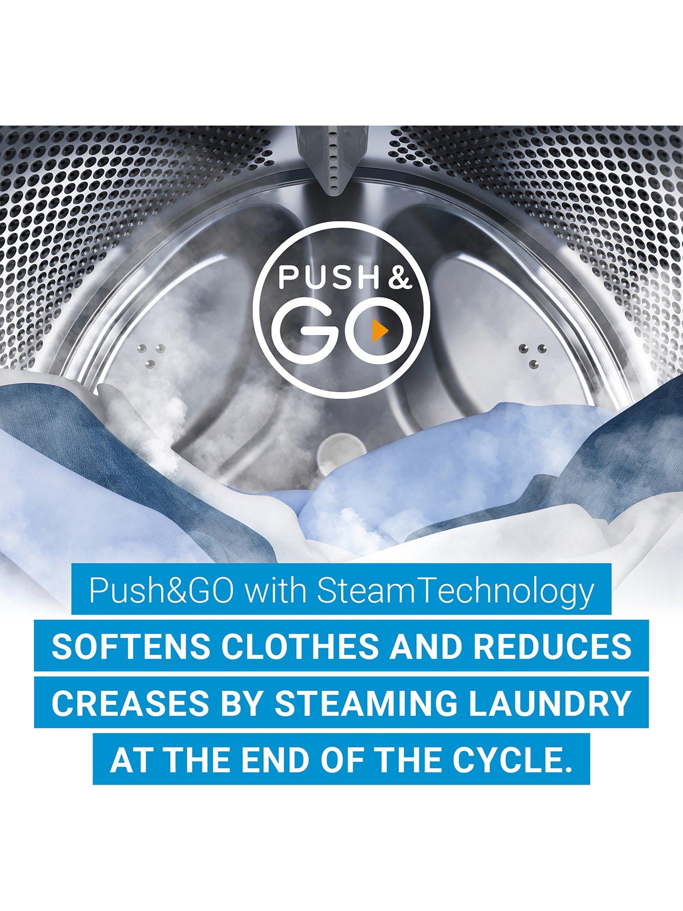 Image 3 of 5 of Indesit Push&amp;Go IP 946S PUSH&amp;GO UK 9KG Washing Machine - Silver