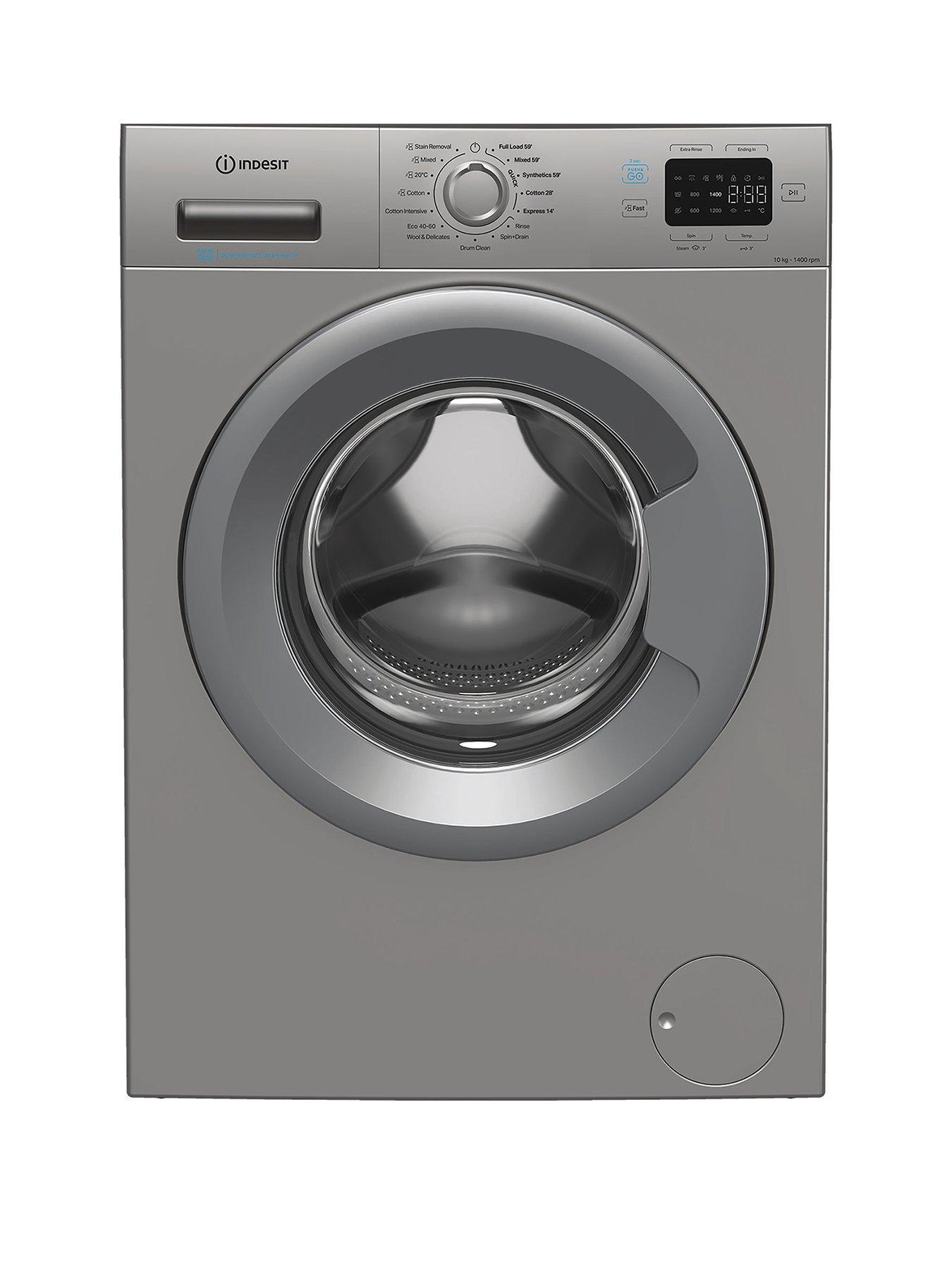 Indesit Push & Go IP 1046S PUSH & GO UK 10KG Washing Machine - Silver