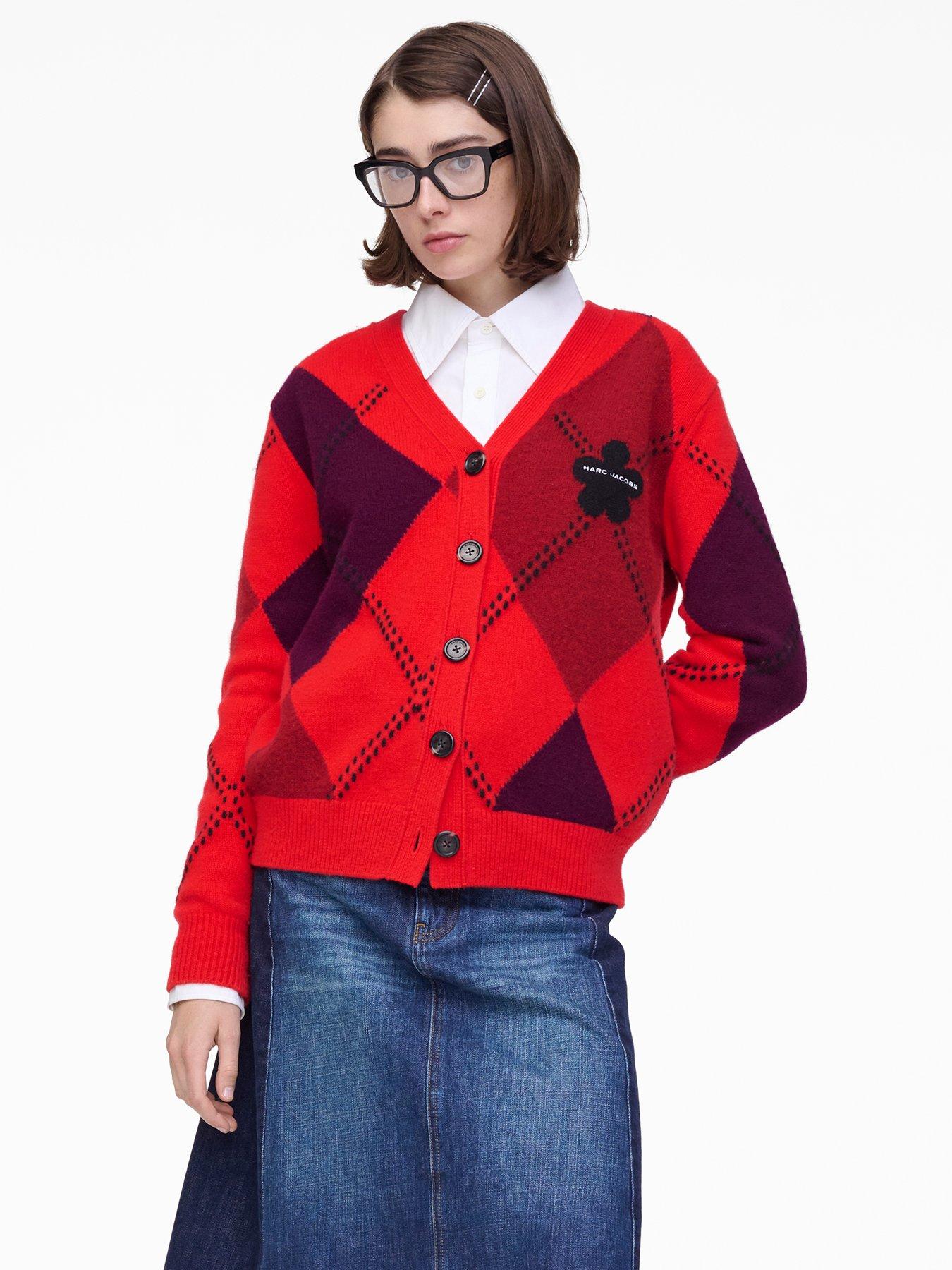 Marc Jacobs Preppy Daisy Argyle Cardigan