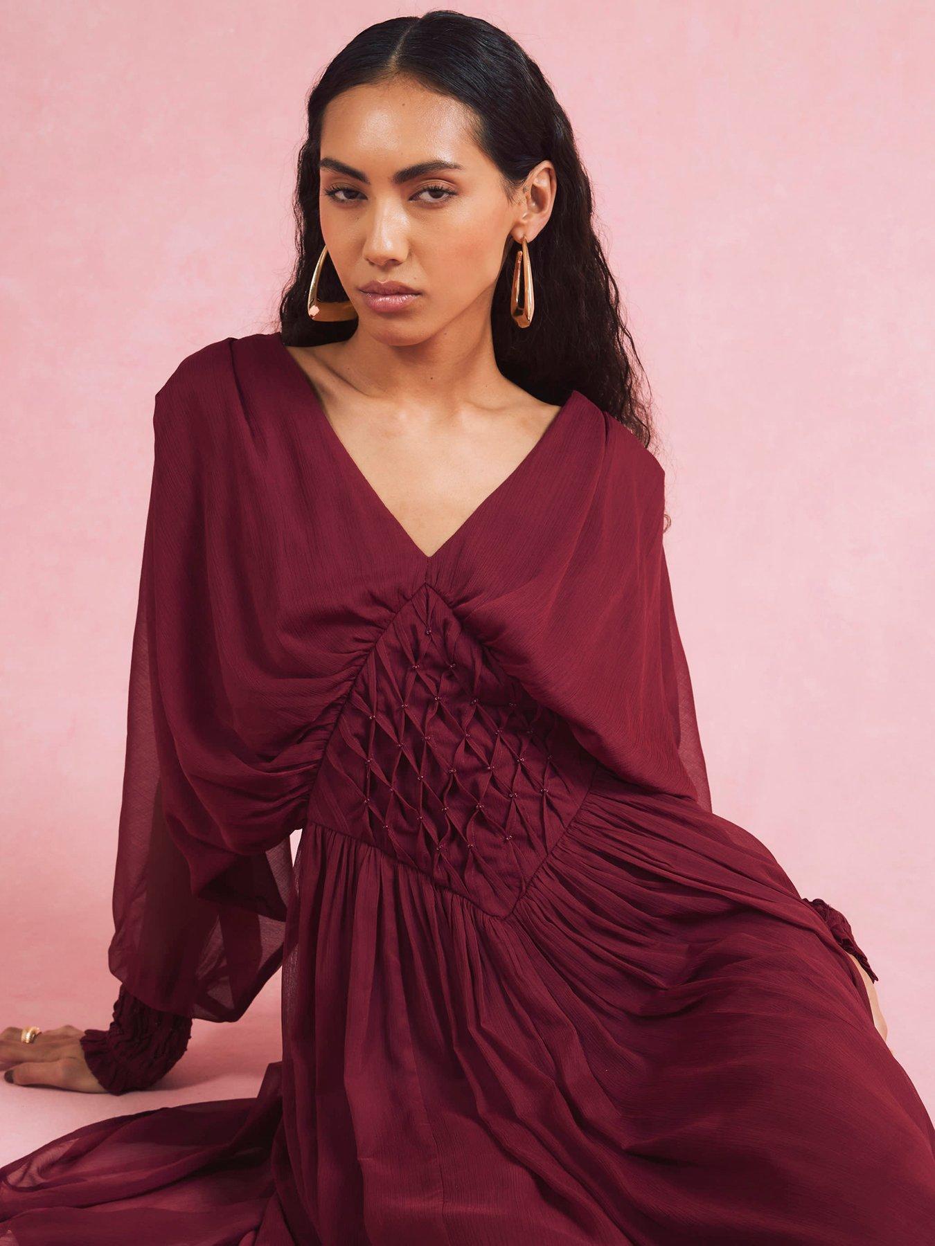 long sleeve maxi dress river island River Island satin hybrid maxi dress in black