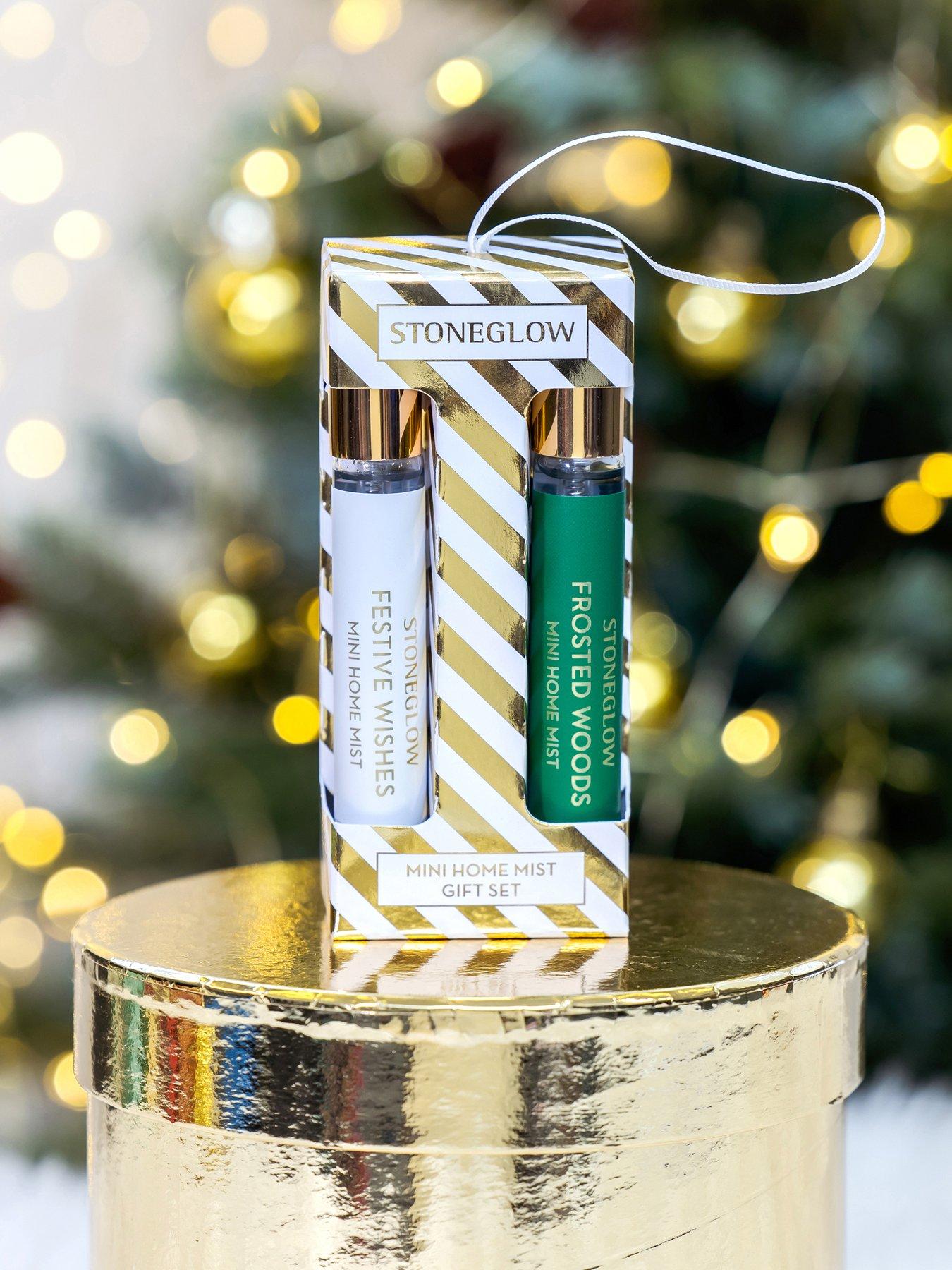 Stoneglow Mini Home Mist Gift Set - 1x15ml Festive Wishes, 1x15ml Frosted Woods