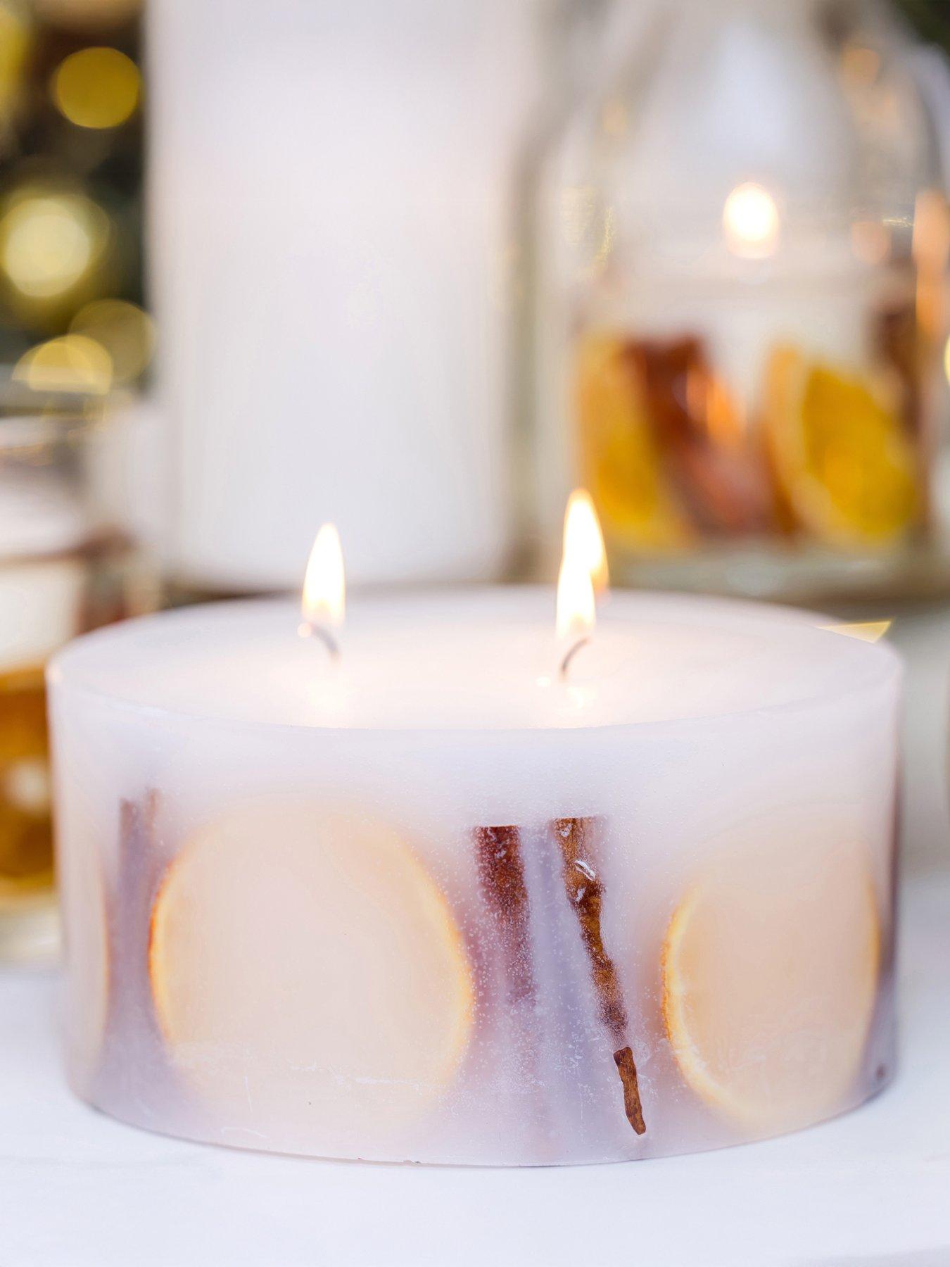 Stoneglow Festive Wishes - 3-wick Pillar Candle