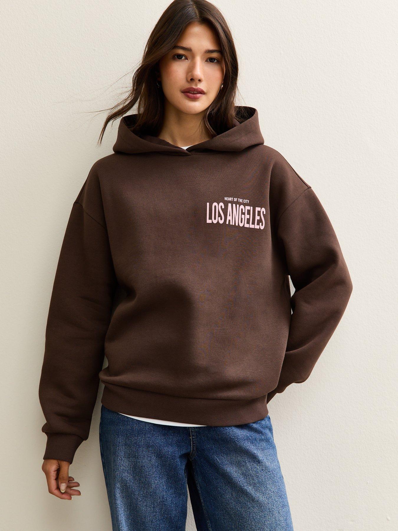 New Look Los Angeles Hoodie - Brown