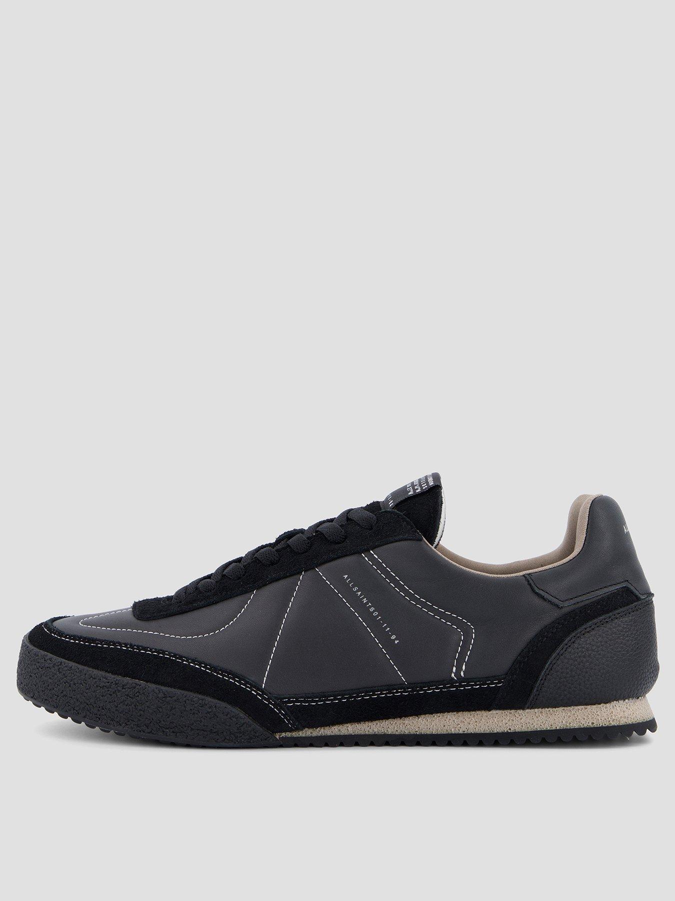 AllSaints All Saints Harry Low Top Trainer, Black, Size 8, Men