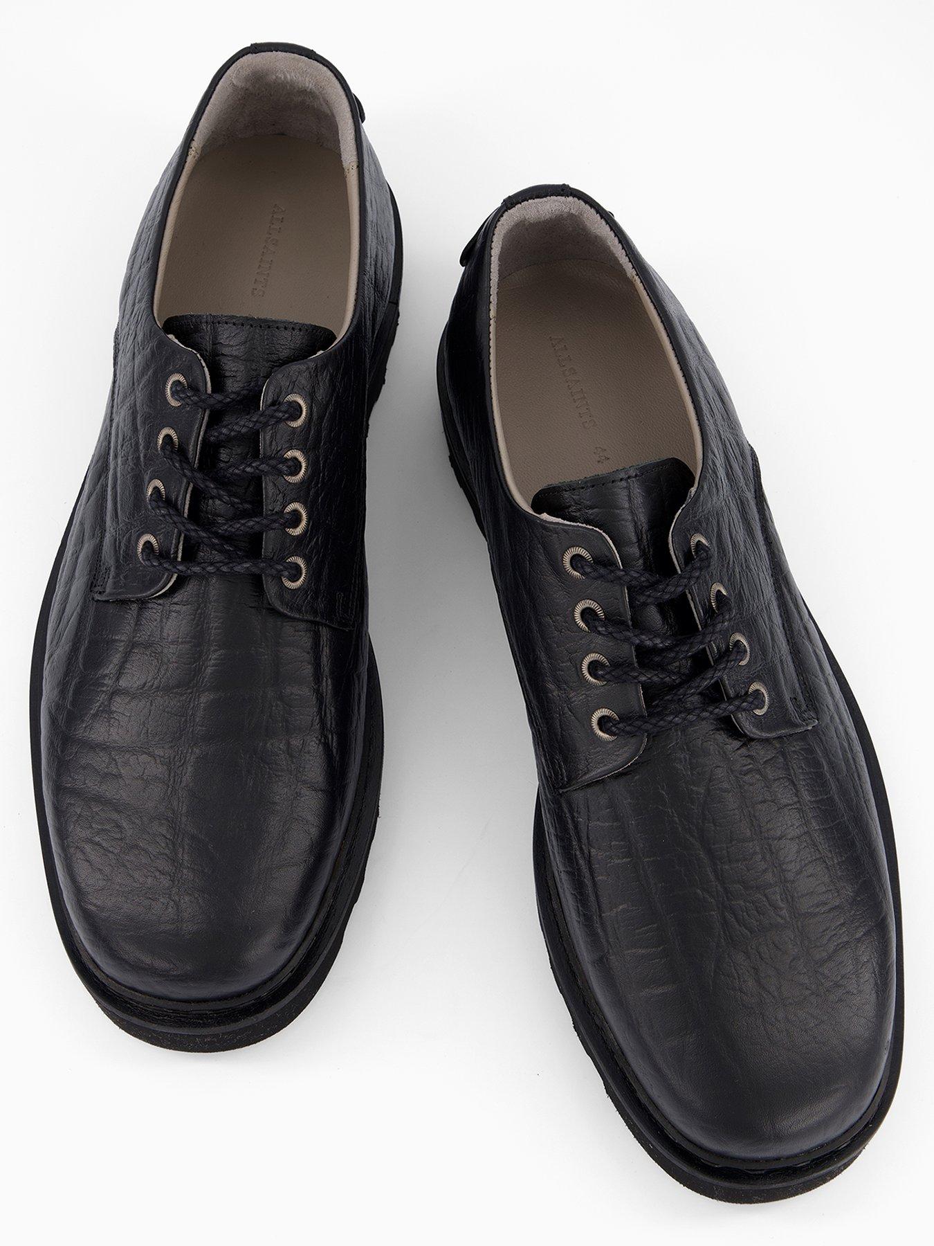 AllSaints All Saints Skiff Leather Derby Shoe - Black | Very display picture 1