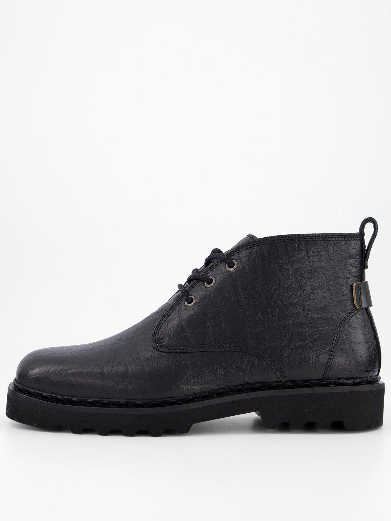 AllSaints All Saints Skiff Suede Chukka Boot, Black, Size 10, Men