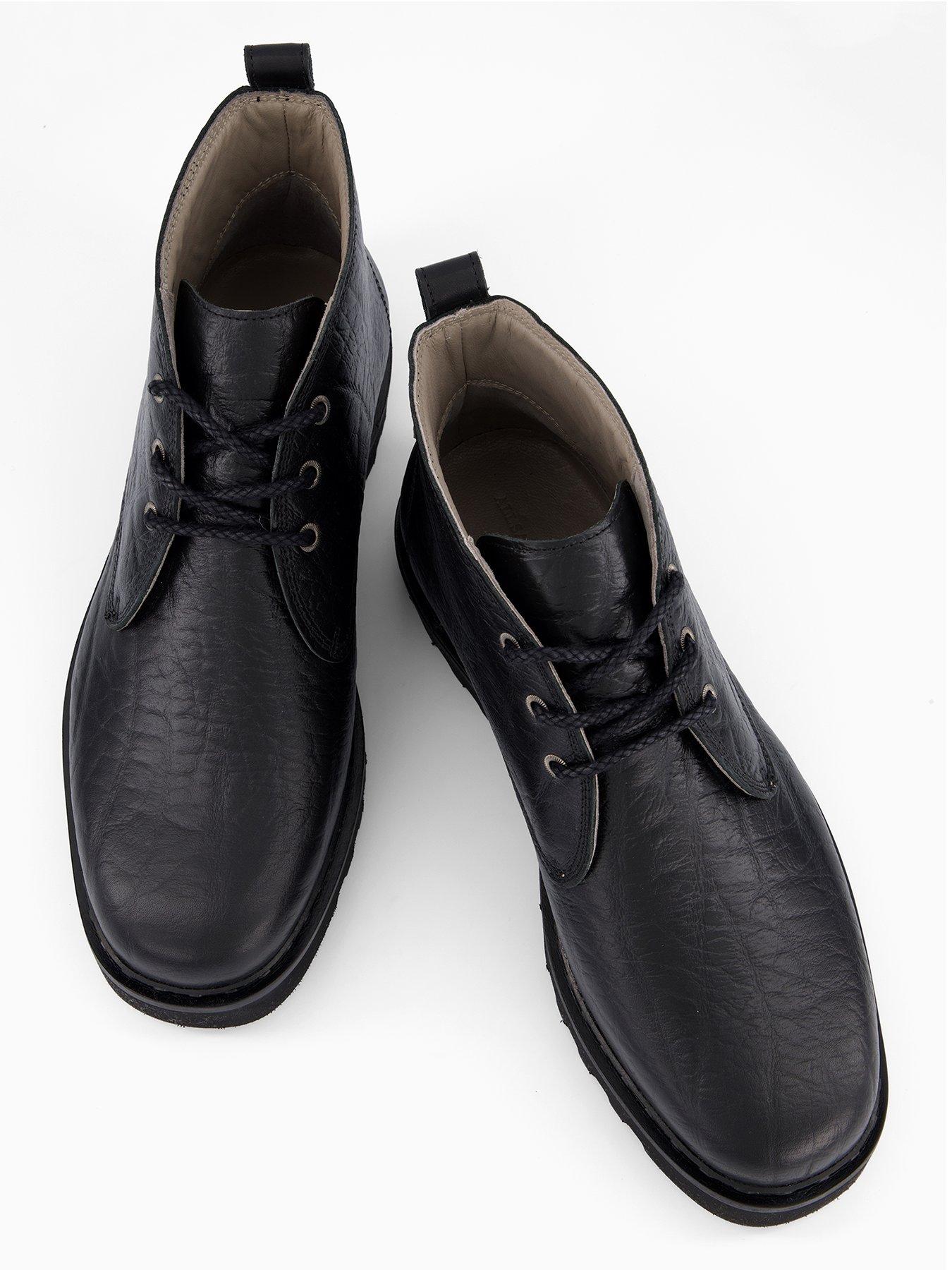 All Saints Black Chukka Boots with Soft Matte Upper and  display picture 2