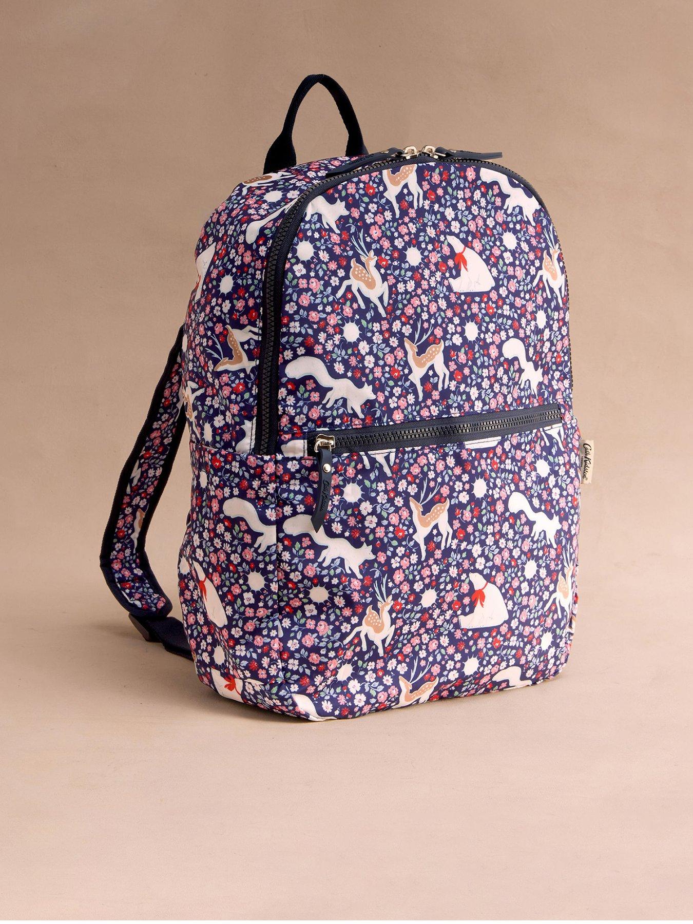 Image 1 of 5 of Cath Kidston Polar Ditsy Backpack - Navy