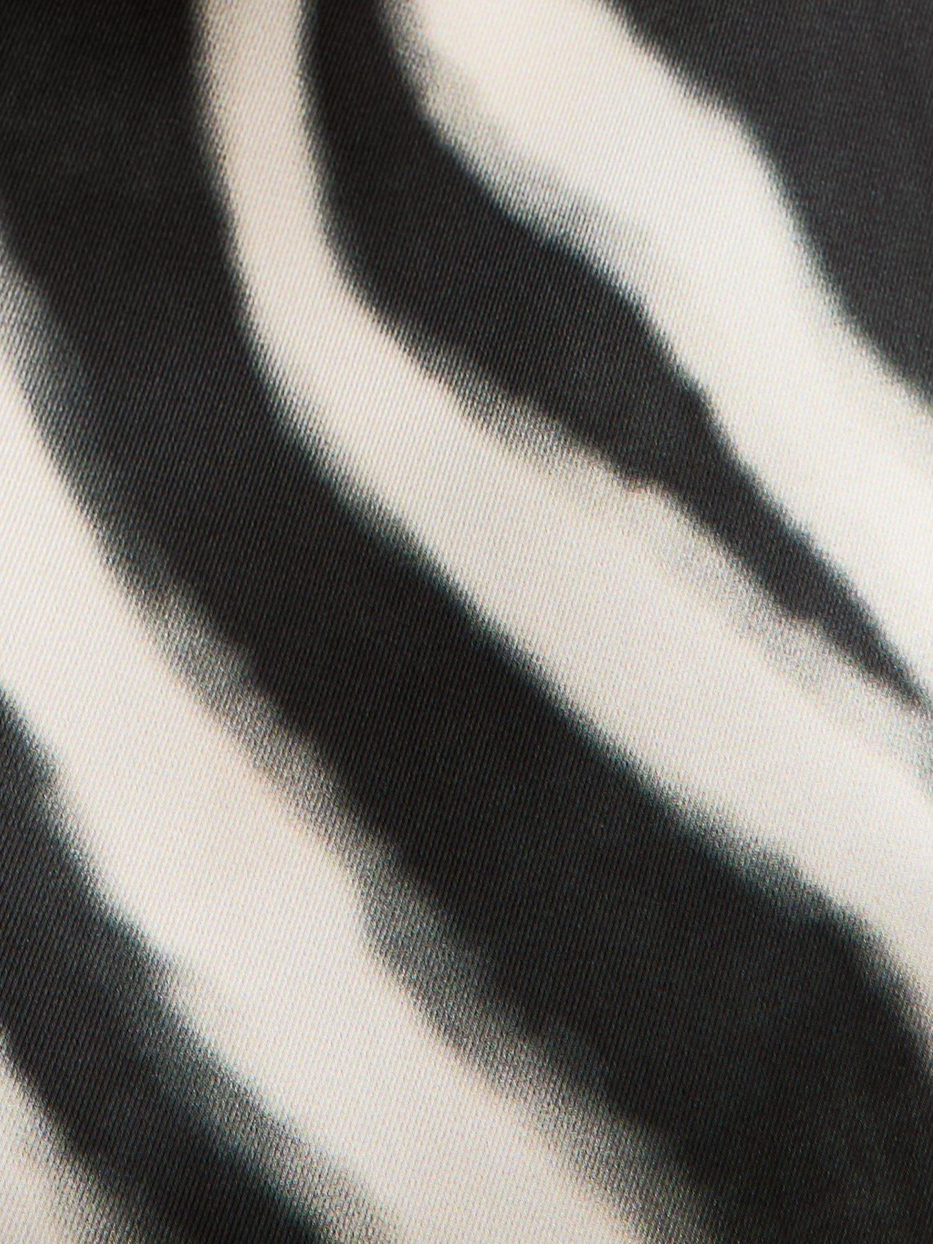 Image 5 of 5 of New Look Zebra Print Satin Mini Dress - Print
