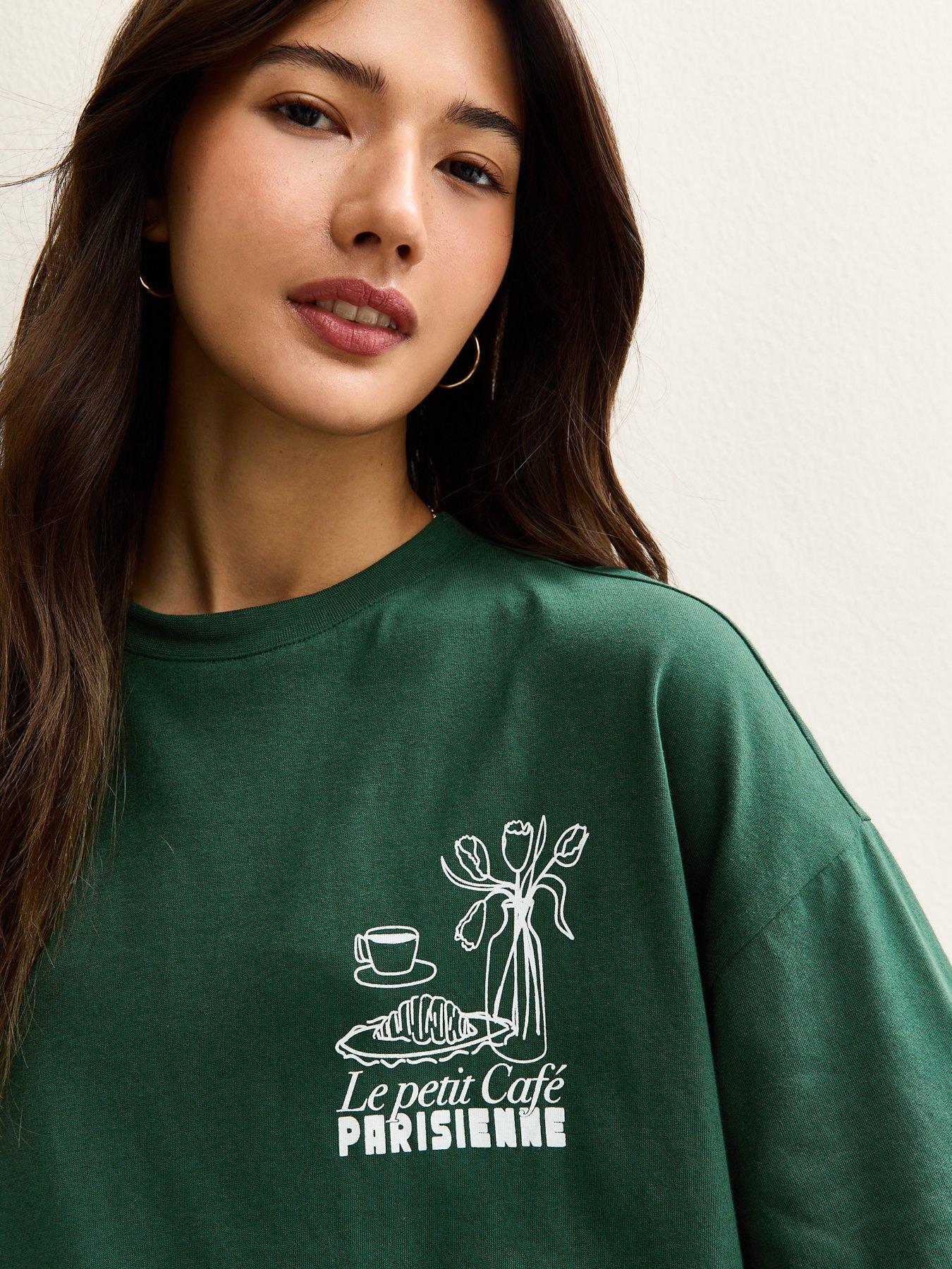 T-shirt New Look Collection Parisienne - Taille S/M - Occasion Très Bon état