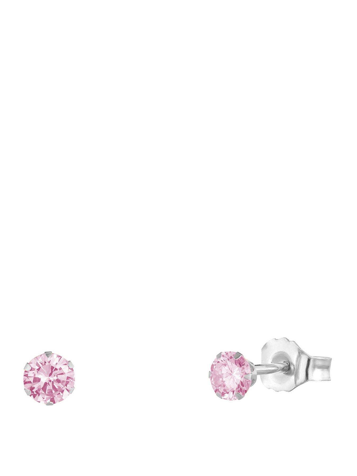 the-love-collection-sterling-silver-3mm-cz-birthstone-stud-earrings