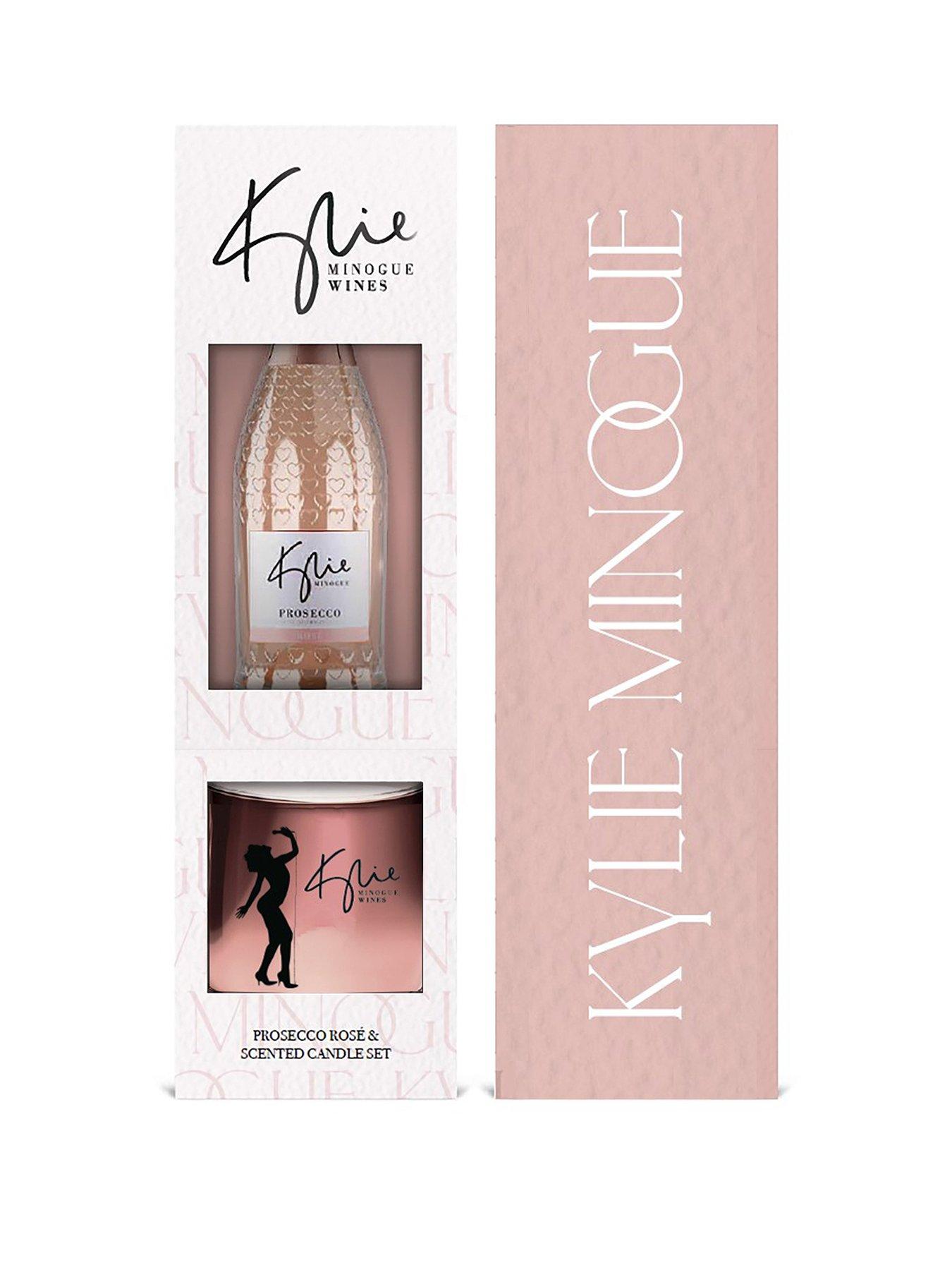 Kylie Minogue Prosecco Rosé  &  Metallic Candle