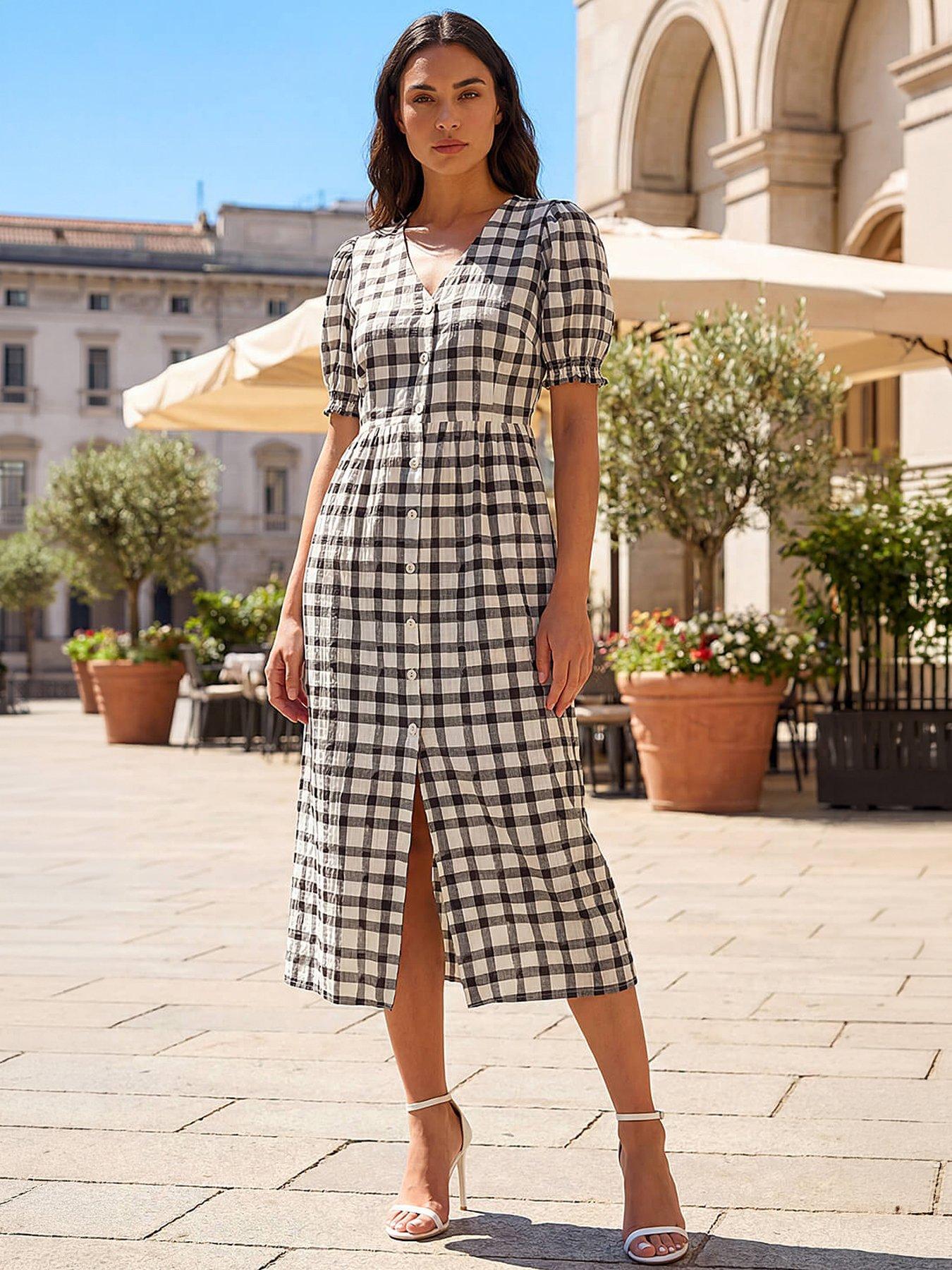 ladies mid length summer dresses Women's Dress - Casual Boho Midi Dress