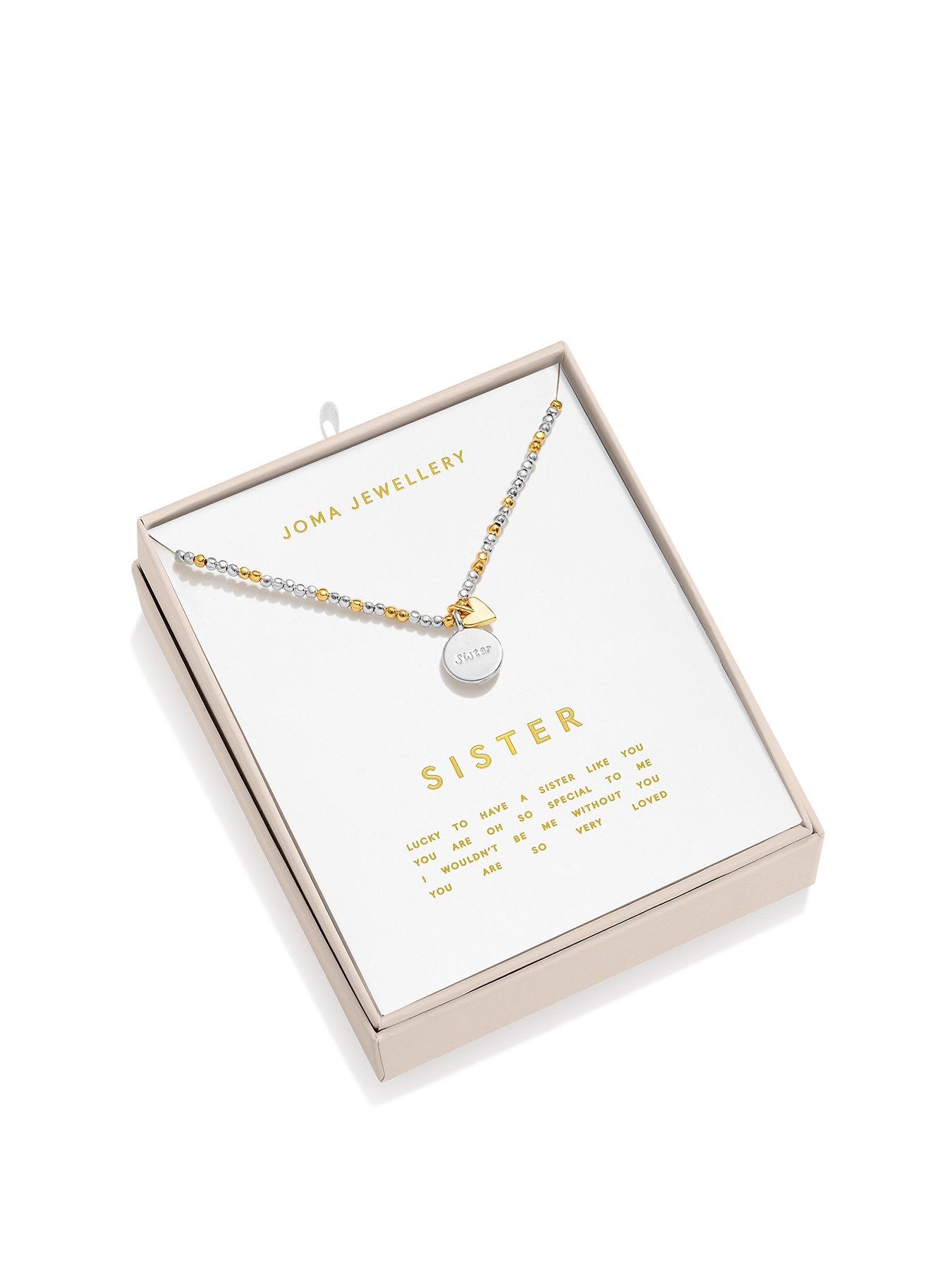 Joma Jewellery So Loved Sister Silver  &  Gold Plated Necklace - Boxed