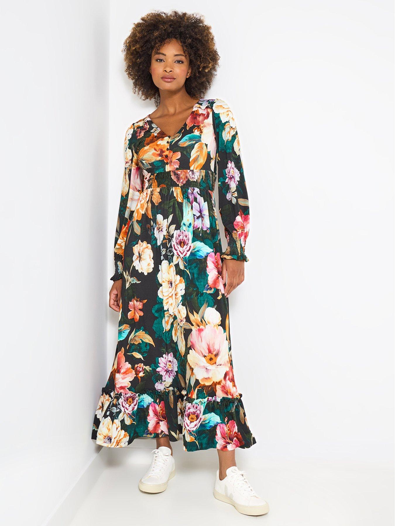 Joe Browns: Remarkable Floral Print Jersey Dress - Multi