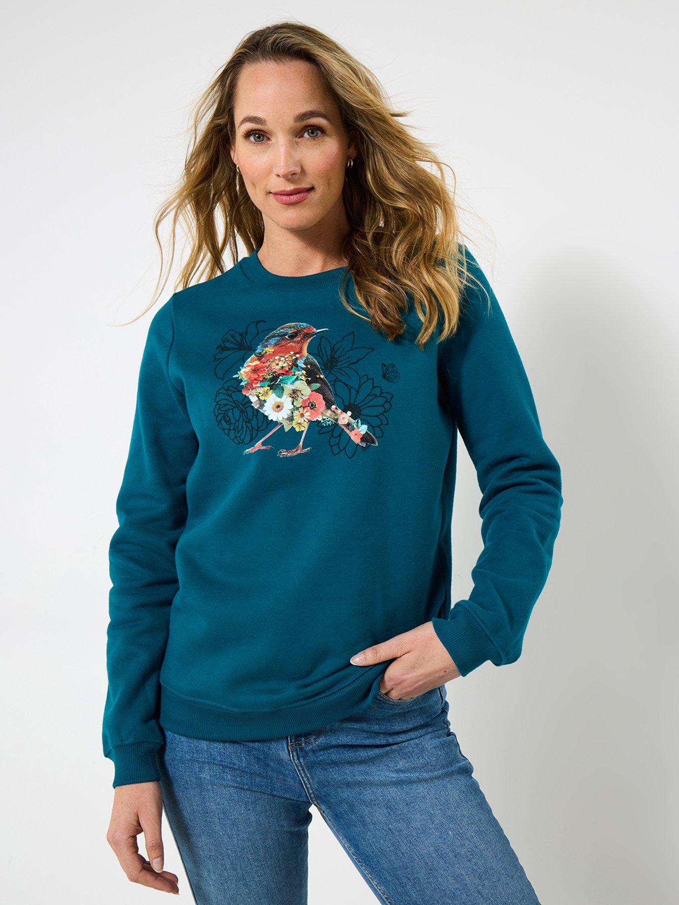 undefined Super Cute Robin Sweatshirt - Teal
