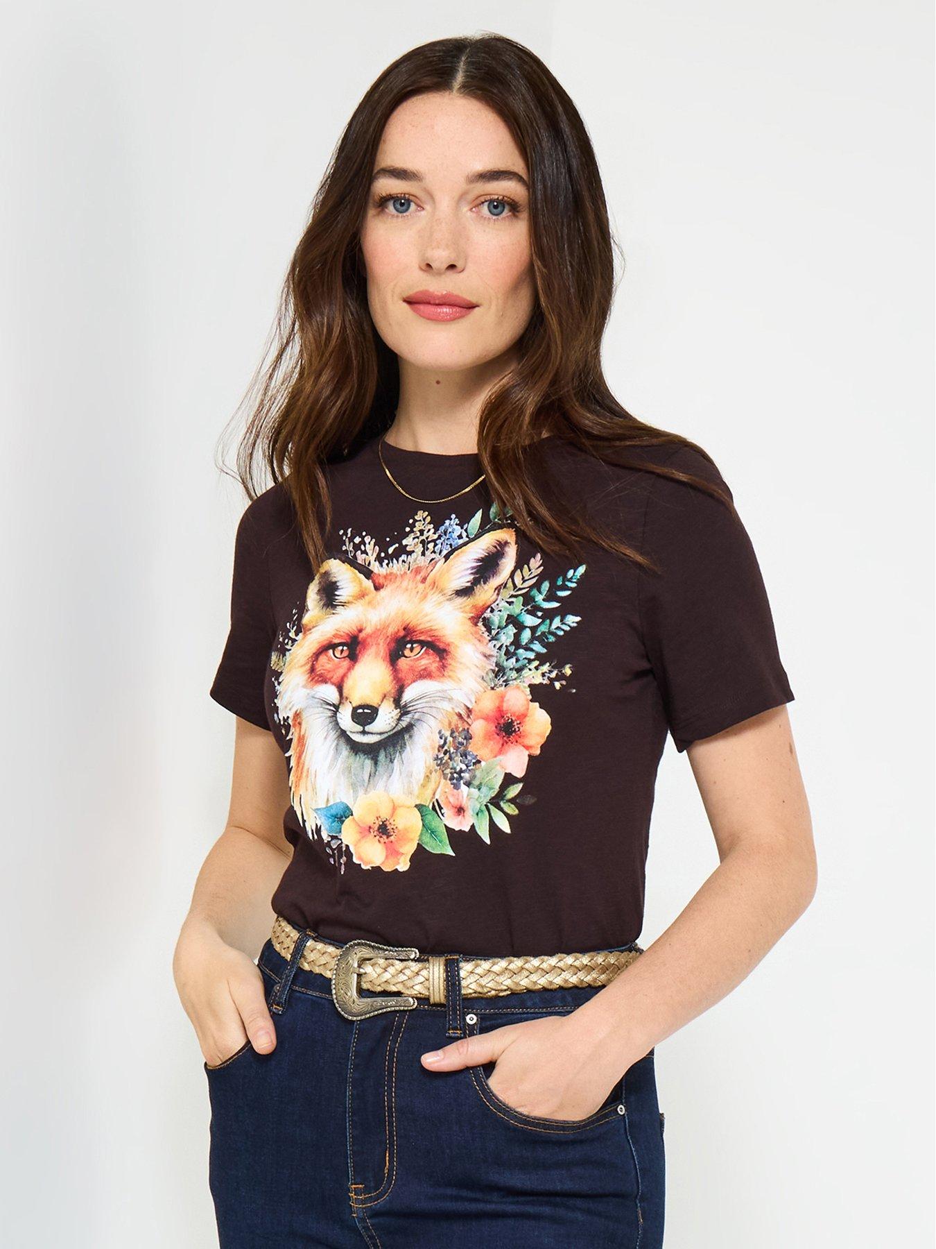 undefined Foxy Graphic T Shirt - Black