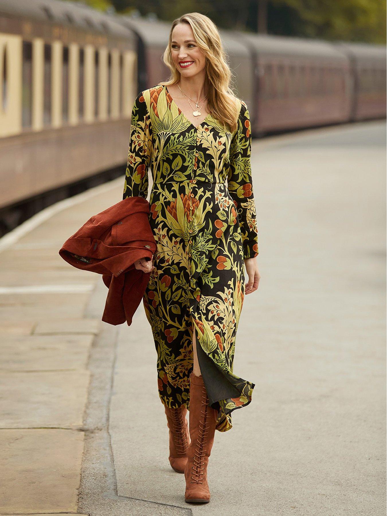 joe brown yellow dress Joe Browns WF119 Black Rebecca Crinkle Dress  Experience Boutique