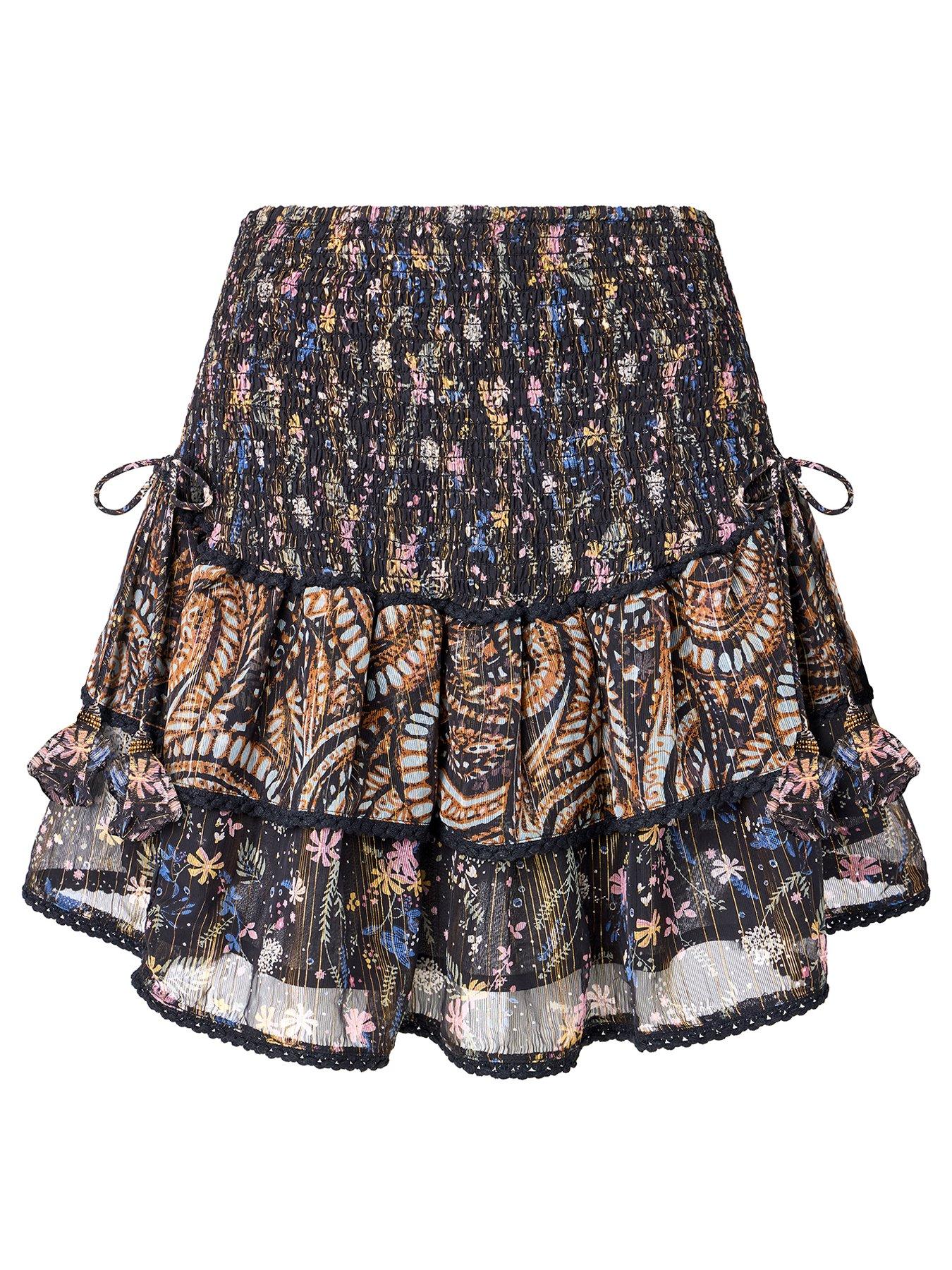 Image 5 of 5 of Joe Browns Autumn Days Ruffle Mini Skirt - Black