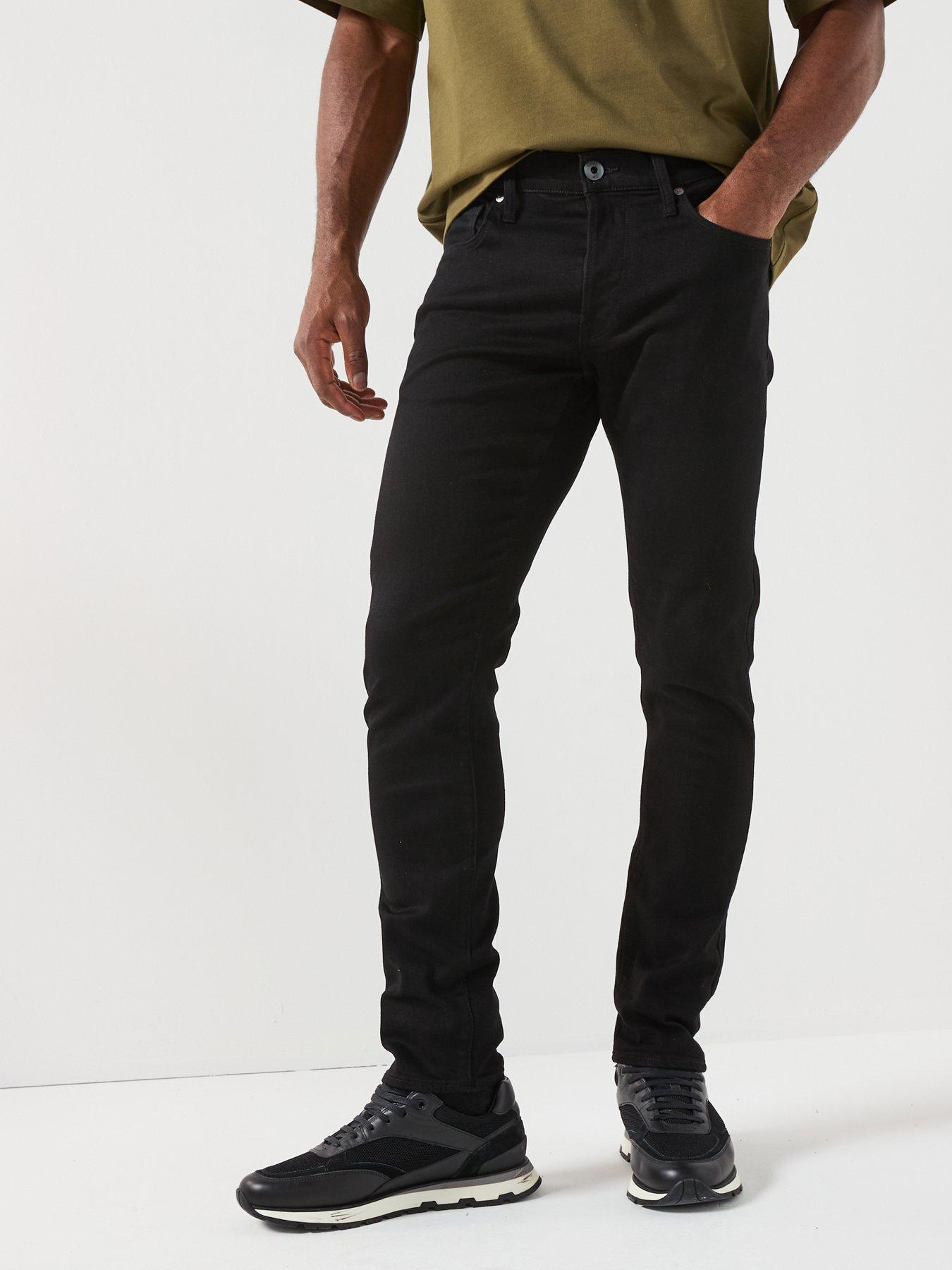 Image 1 of 6 of G-Star RAW 3301 Slim Fit Jeans - Black