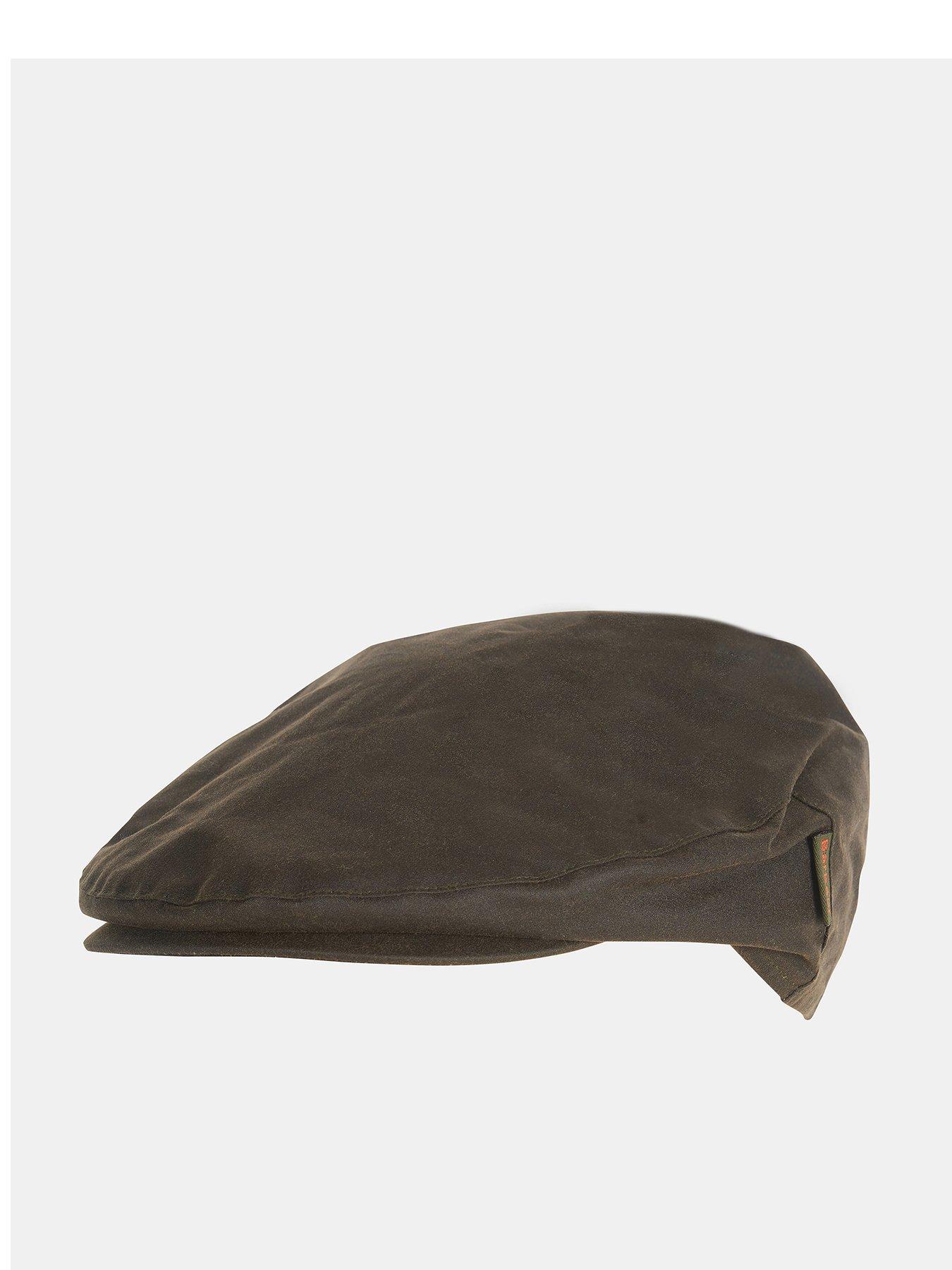Barbour Cheviot Wax Flat Cap - Green