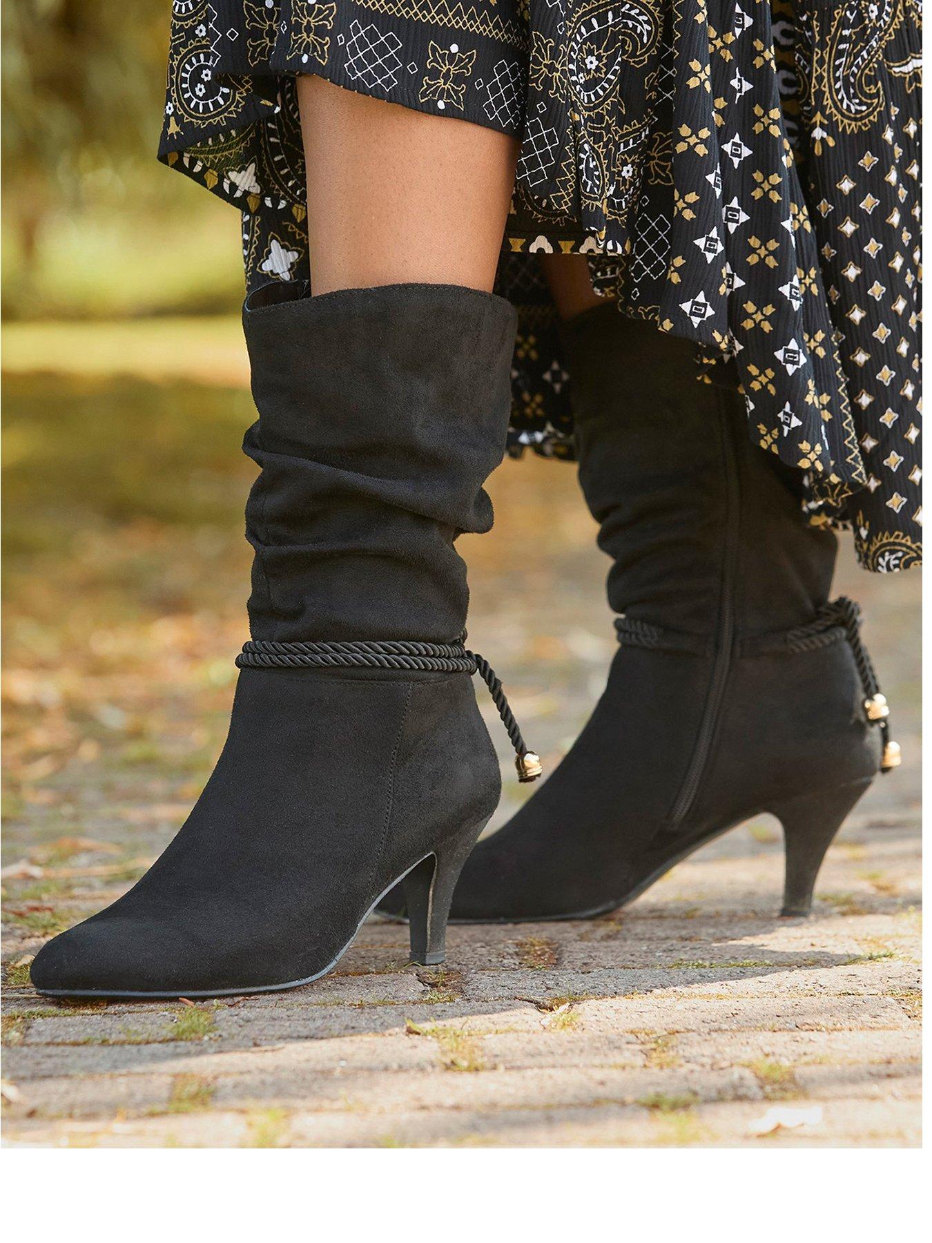 Joe Browns Looking Good Slouchy Boots Black Very