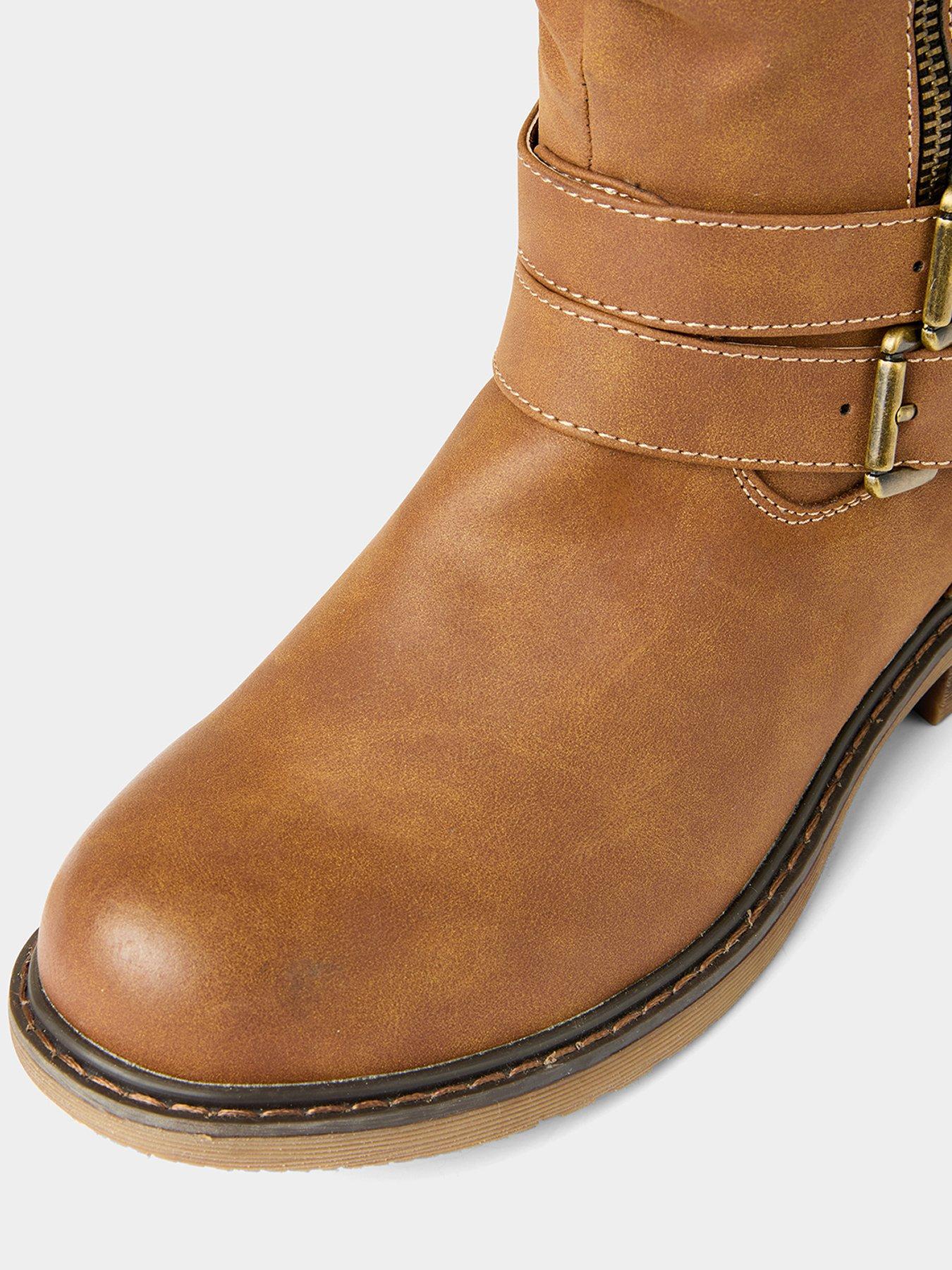 Image 5 of 6 of Joe Browns Peyton Knitted Top Long Boots - Tan