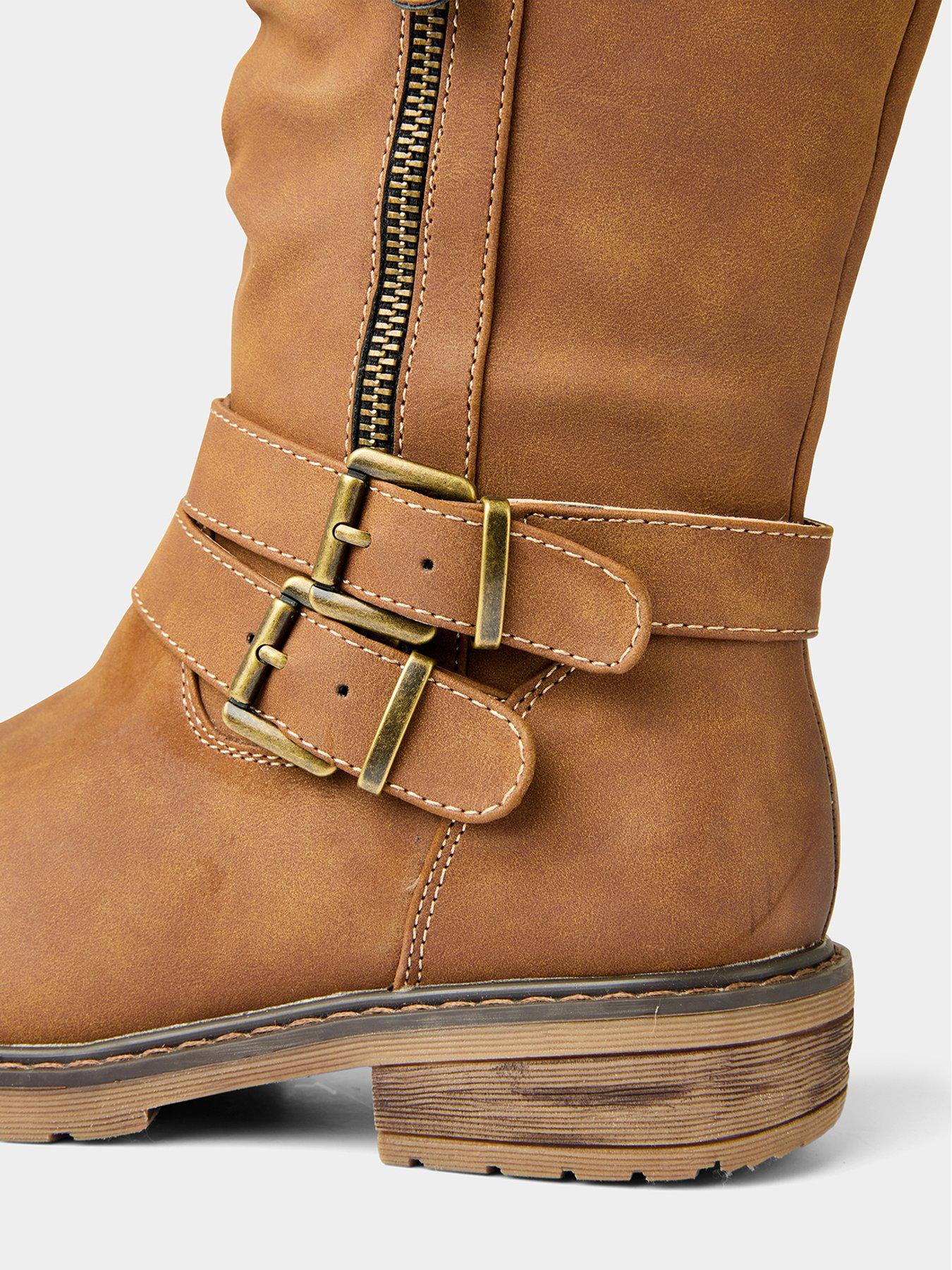 Image 6 of 6 of Joe Browns Peyton Knitted Top Long Boots - Tan