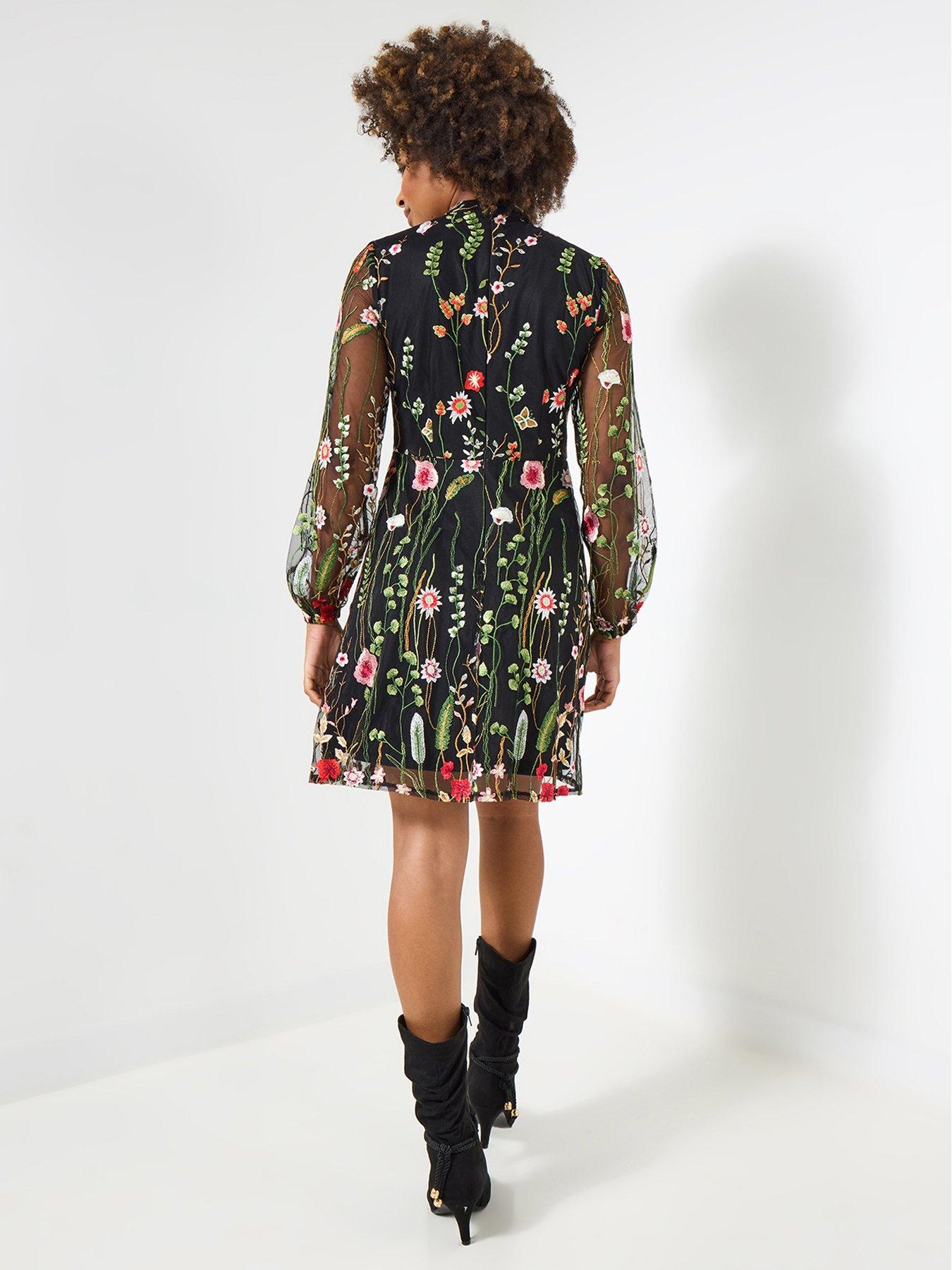 Image 2 of 6 of Joe Browns Ophelia Embroidered Dress - Black