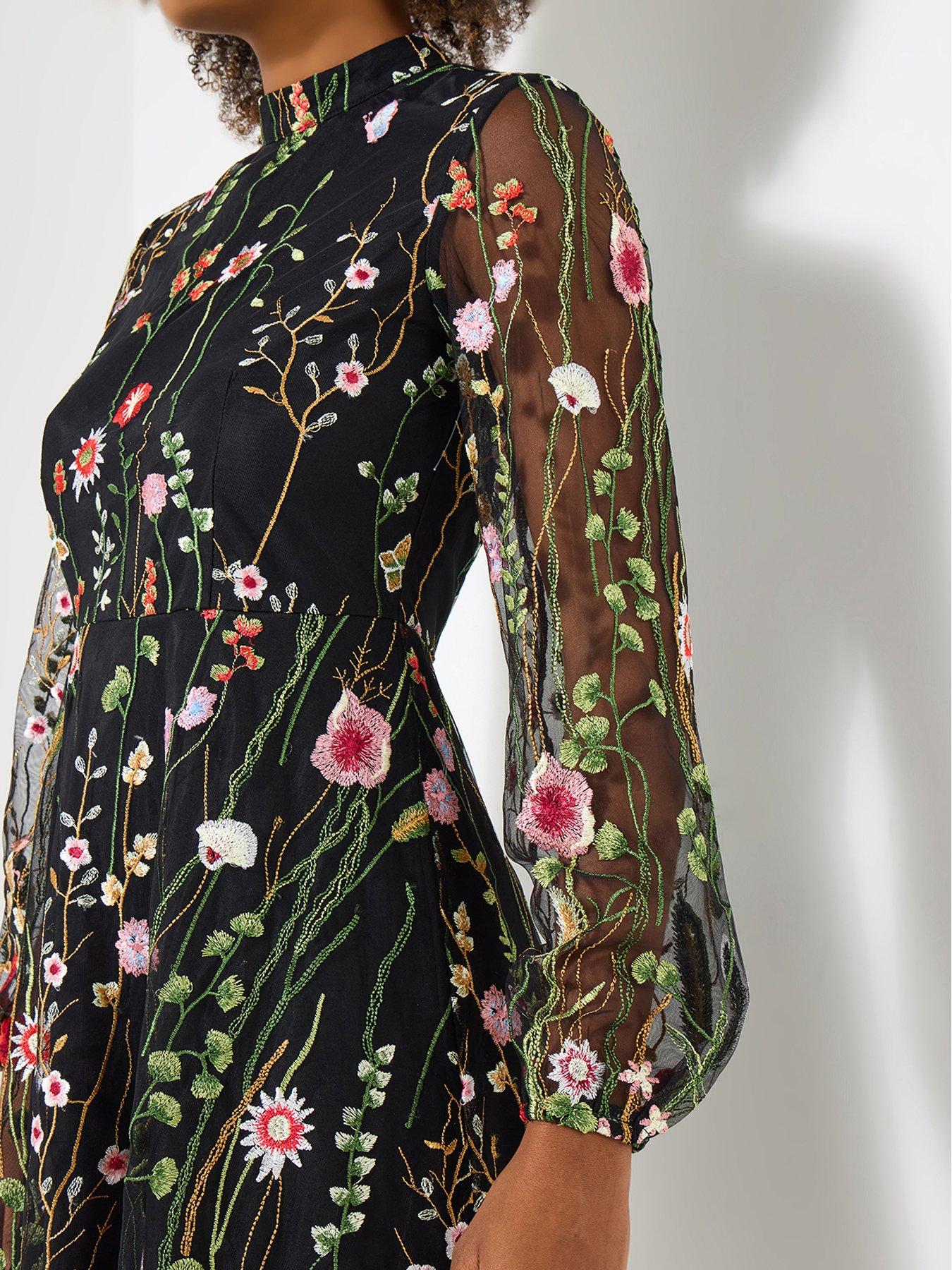 Image 4 of 6 of Joe Browns Ophelia Embroidered Dress - Black
