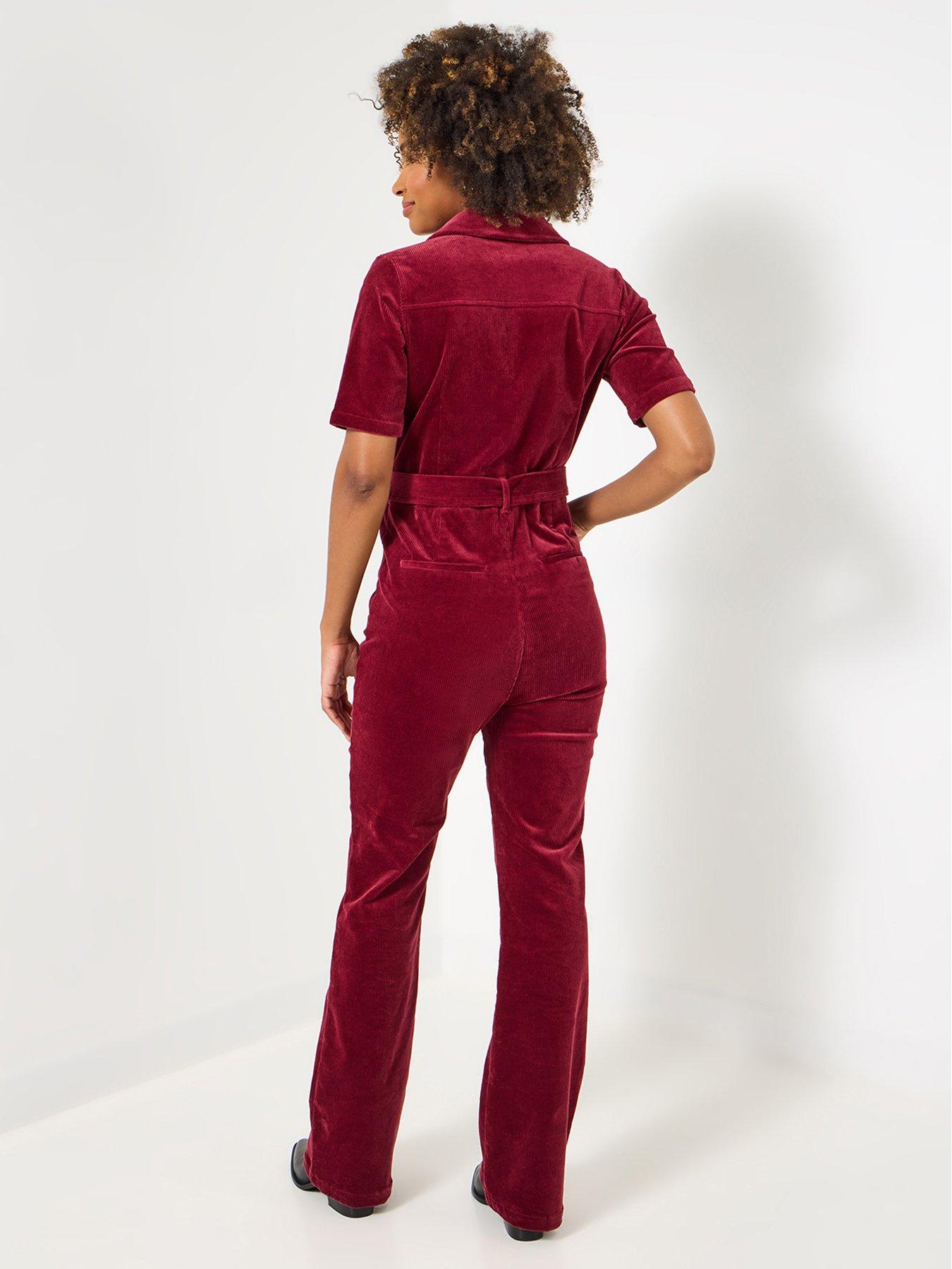 Image 2 of 6 of Joe Browns Pixie Cord Jumpsuit - Berry