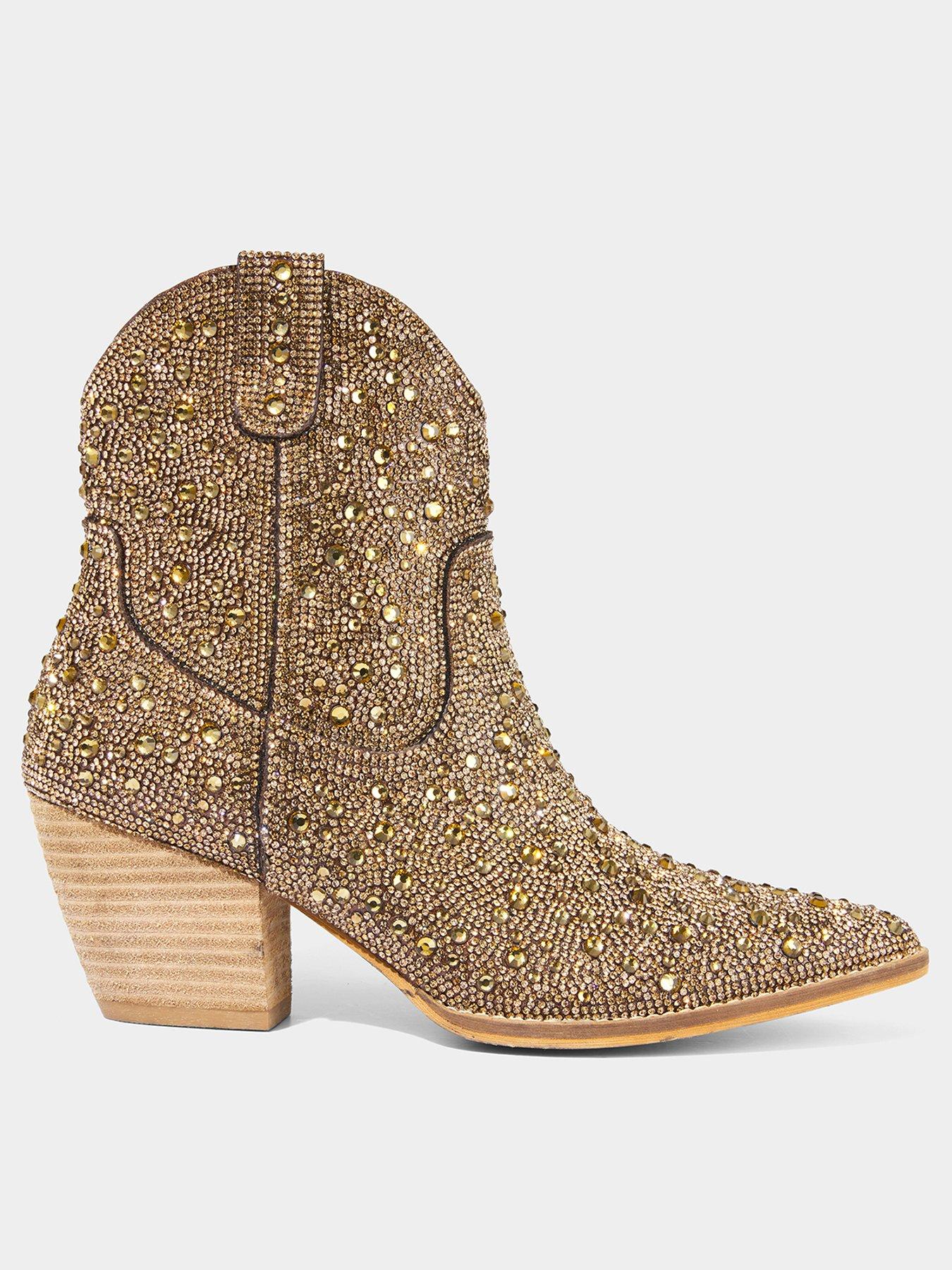 Image 1 of 5 of Joe Browns Shooting Star Western Boots - Old Gold
