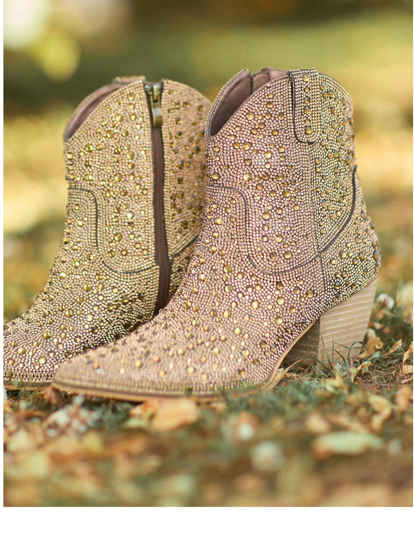 Image 2 of 5 of Joe Browns Shooting Star Western Boots - Old Gold