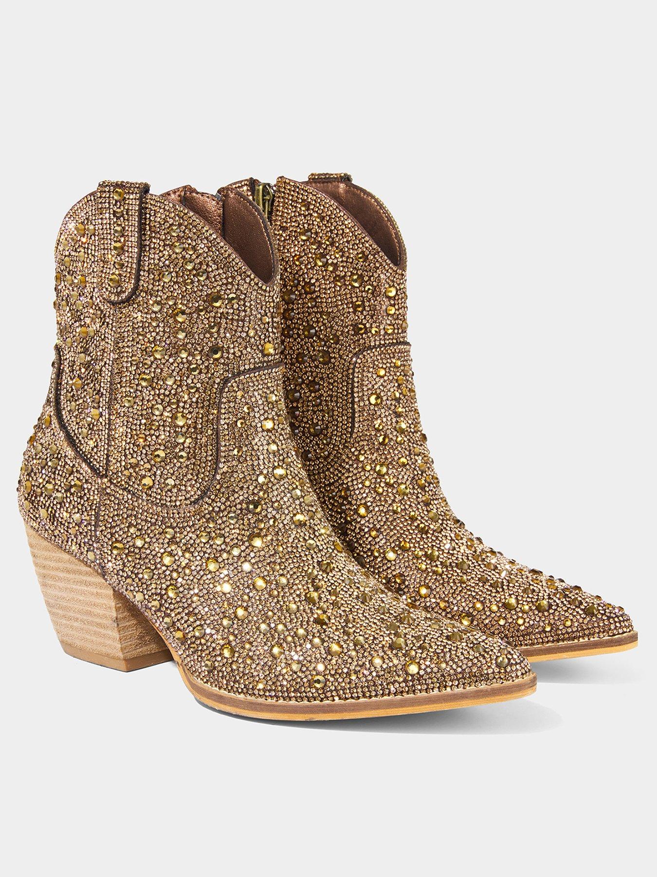 Image 3 of 5 of Joe Browns Shooting Star Western Boots - Old Gold