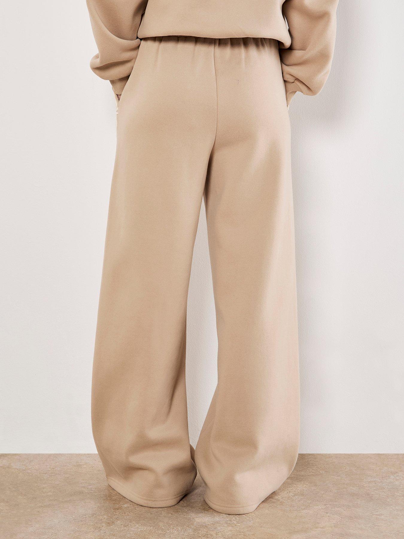 Image 2 of 4 of Apricot Cornelli Embroider Sweat Trouser - Cream