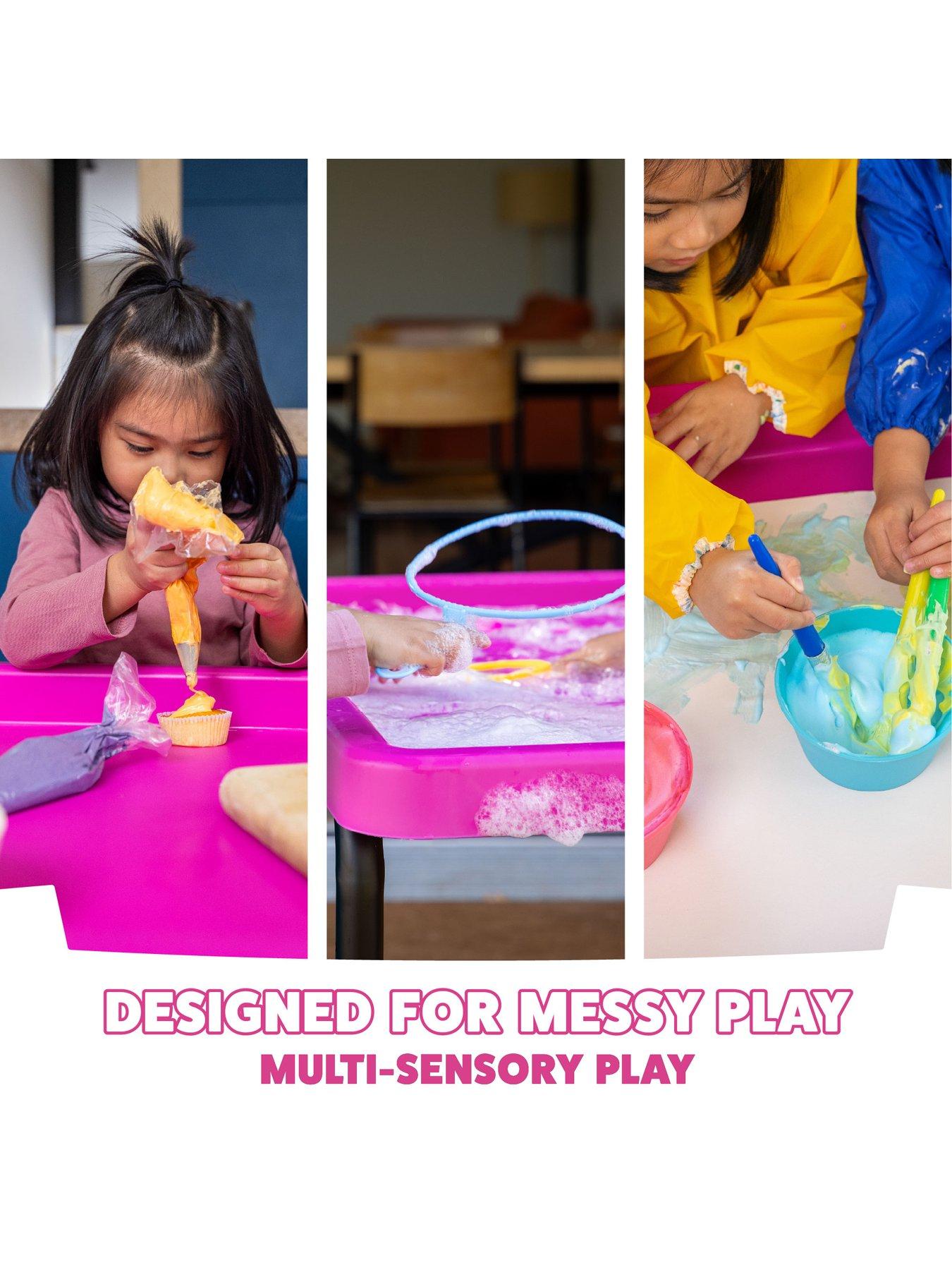 Image 6 of 7 of Toyrific Play Tray Messy Table for Indoor and Outdoor Play - Pink