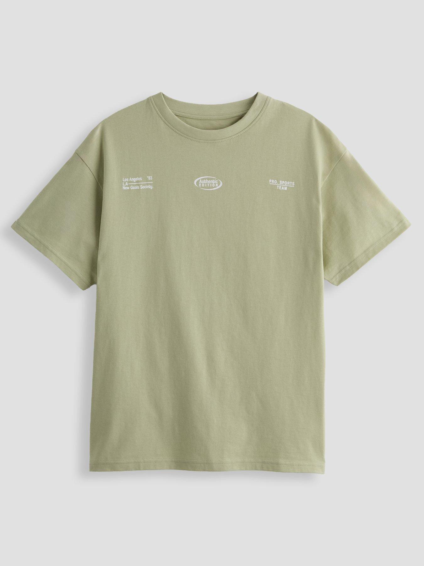 Image 2 of 5 of The Very Collection Boys 2 Multi Slogan Drop Shoulder Tshirt