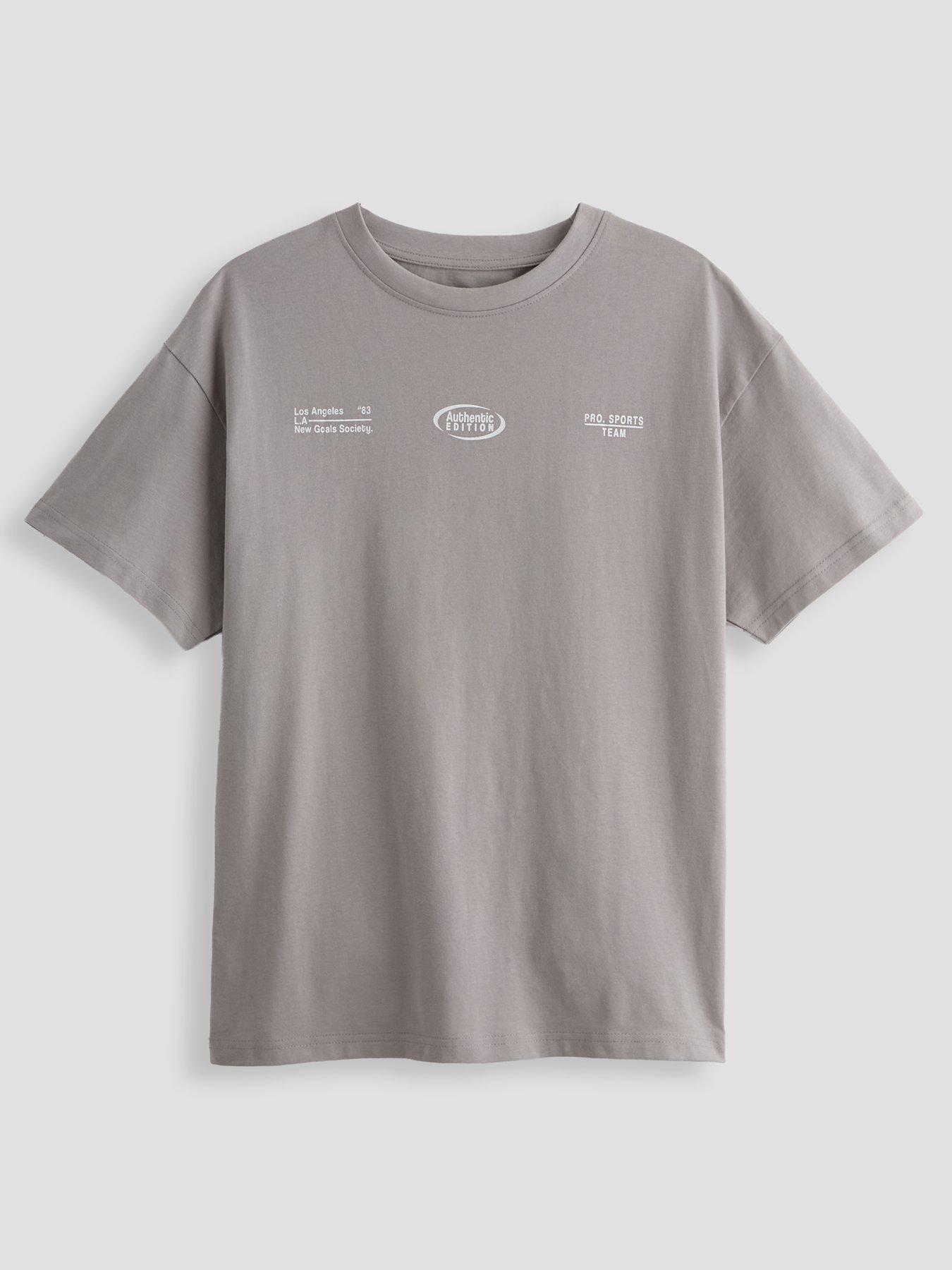 Image 3 of 5 of The Very Collection Boys 2 Multi Slogan Drop Shoulder Tshirt