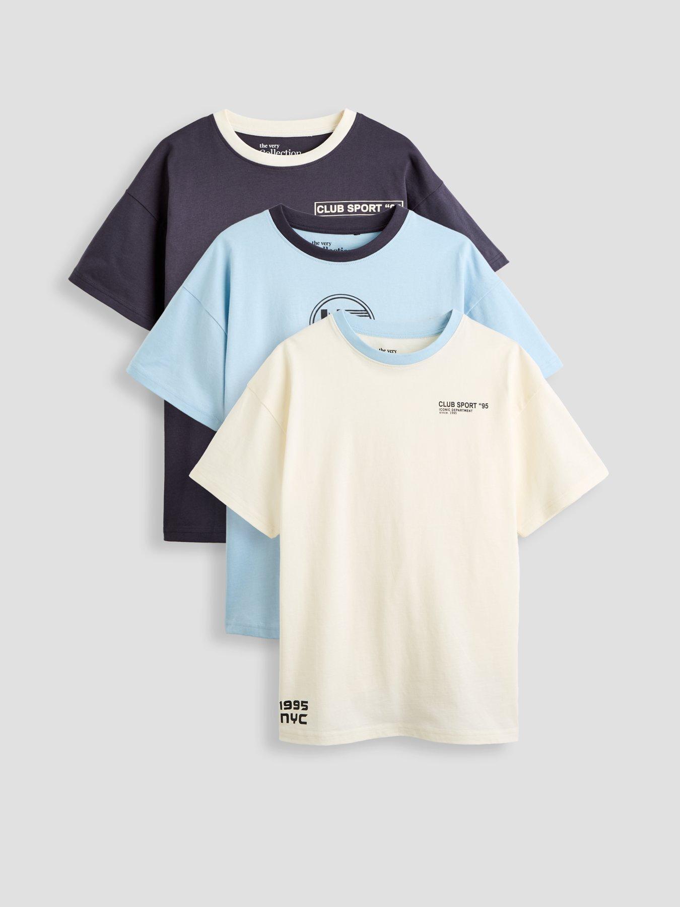 Image 1 of 5 of The Very Collection Boys 3 Pack T-shirts - Multi