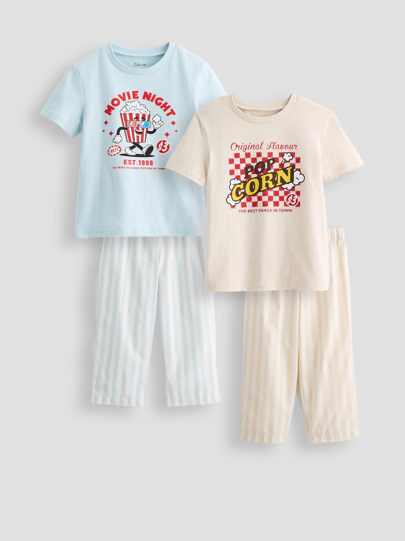 The Very Collection Boys 2 Pack Short Sleeve Pyjamas-  Multi
