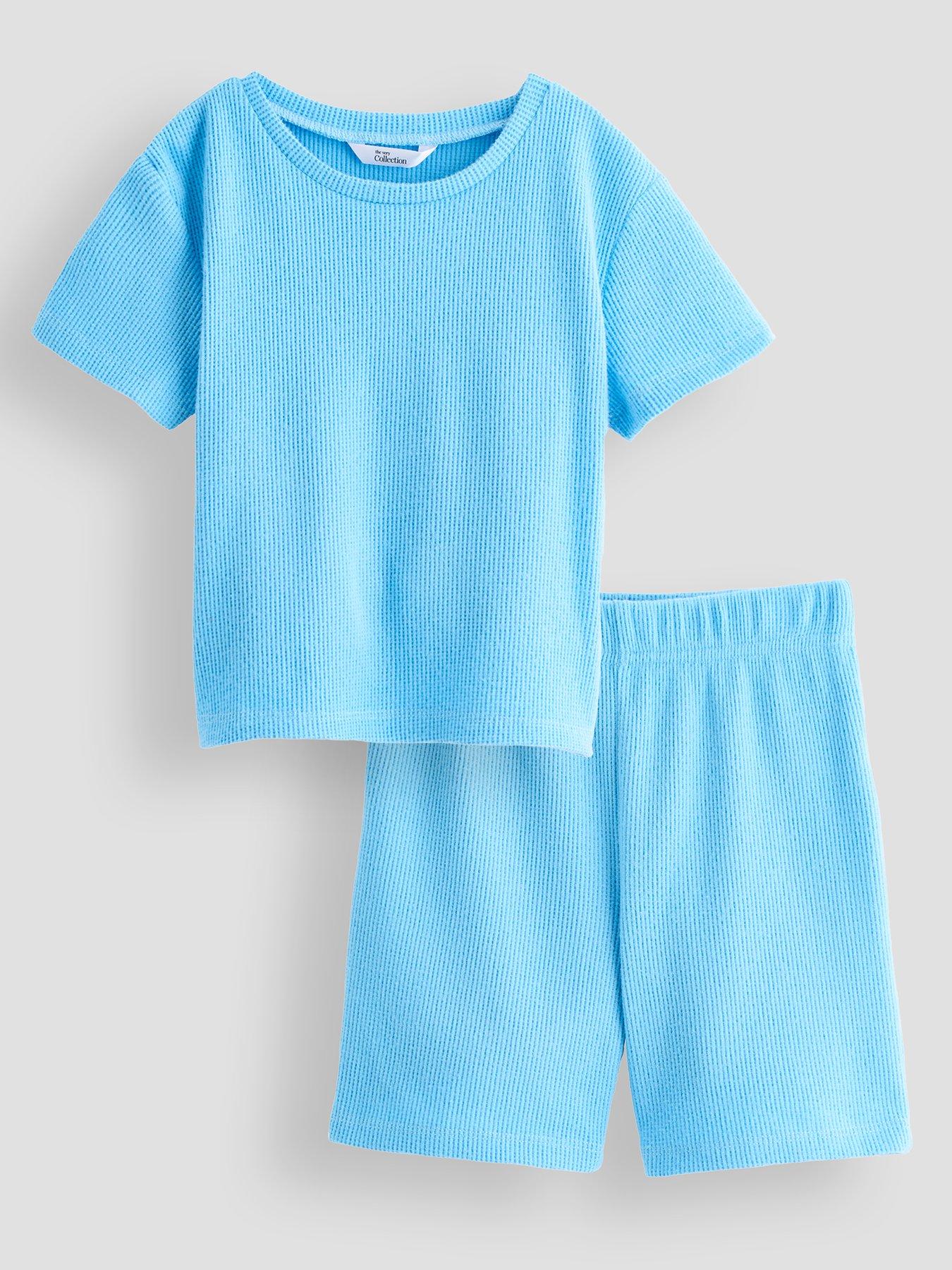Image 2 of 6 of The Very Collection Boys 3 Pack Tie Dye Textured Pyjama Shortie Set - Multi