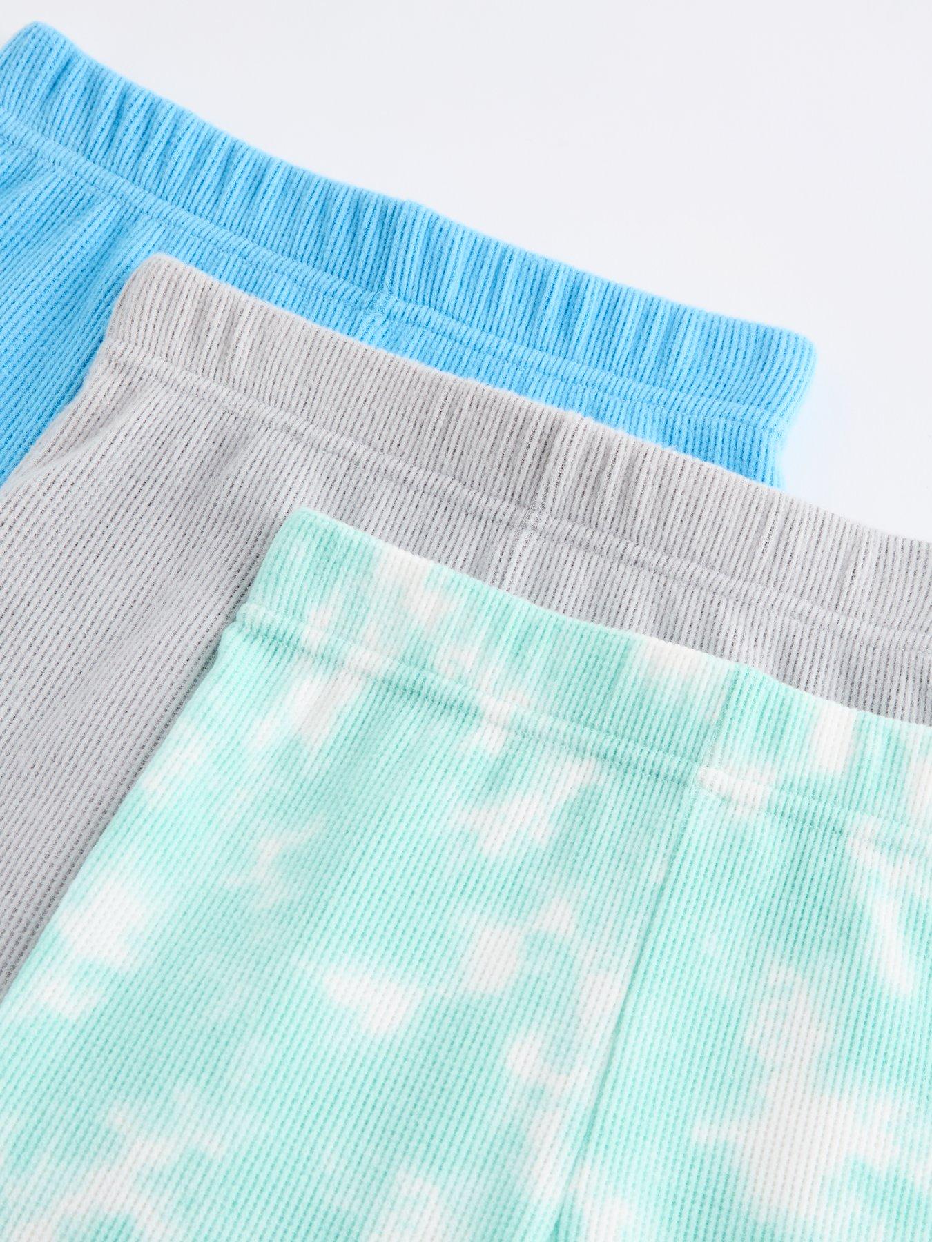 Image 5 of 6 of The Very Collection Boys 3 Pack Tie Dye Textured Pyjama Shortie Set - Multi